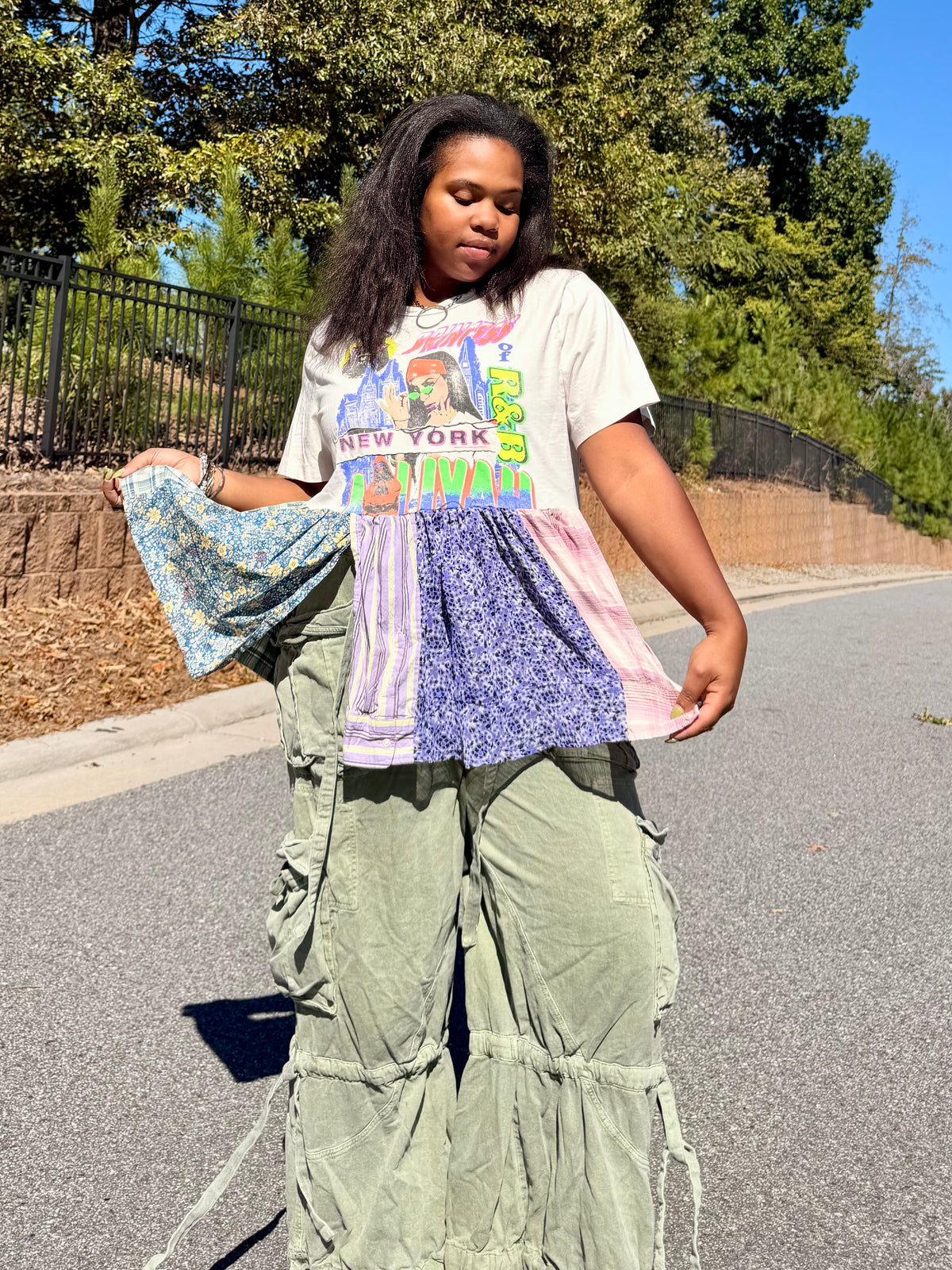 Extra Small-Large Aaliyah Midi Tee