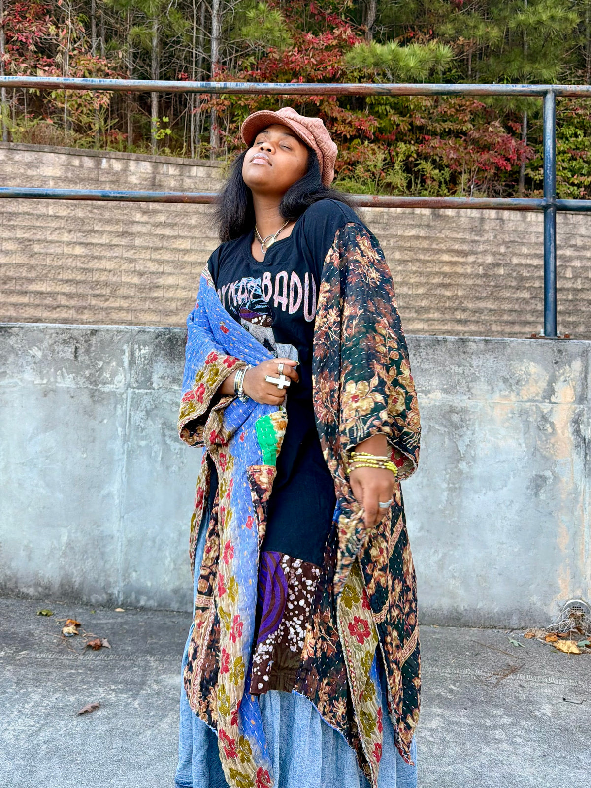 Large-4XL Erykah Badu Kaftan Maxi Dress