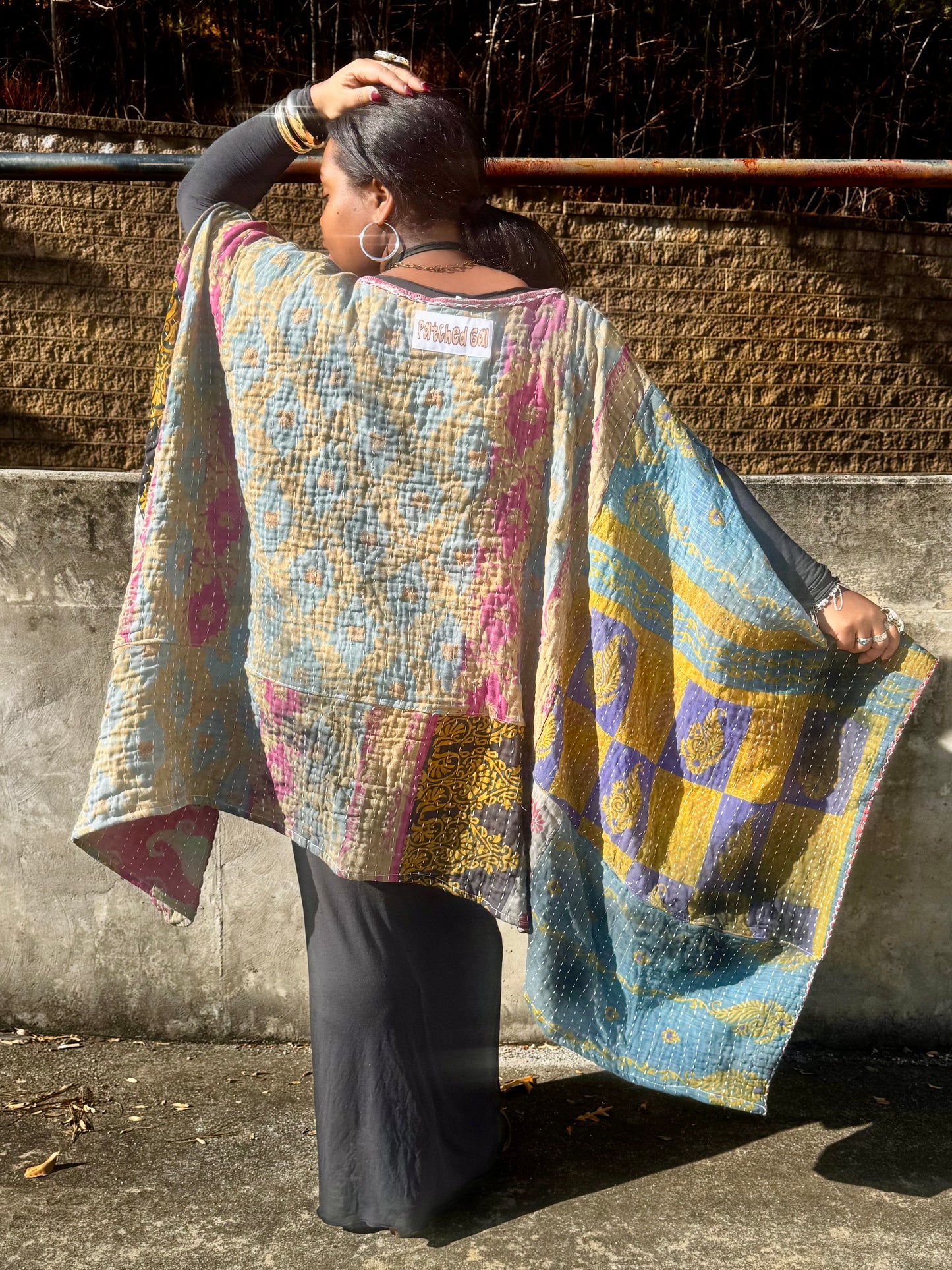 Small-5XL Kantha Trio Tee