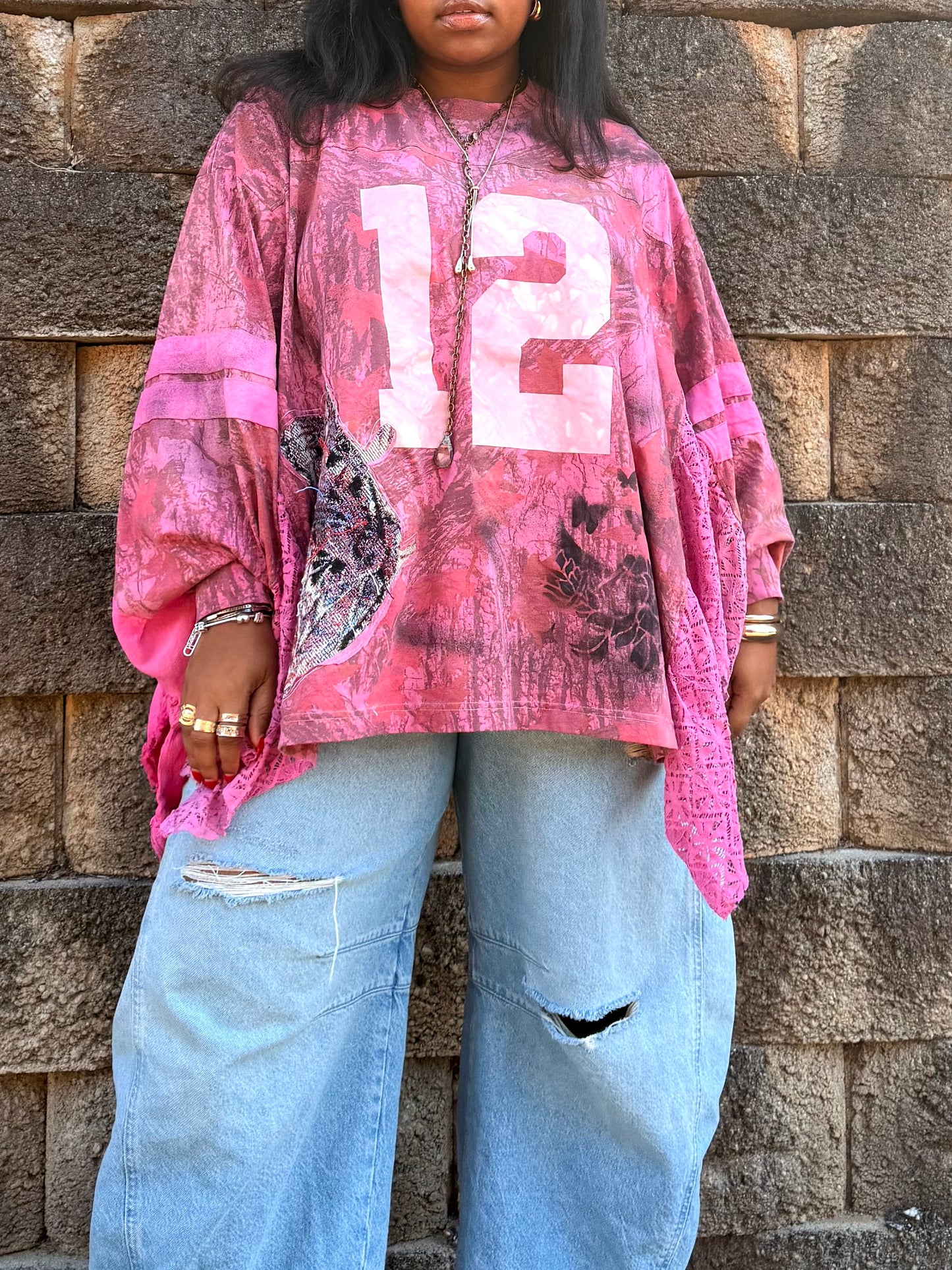 XXS-2XL Patched Gal University #12 Swing Tee