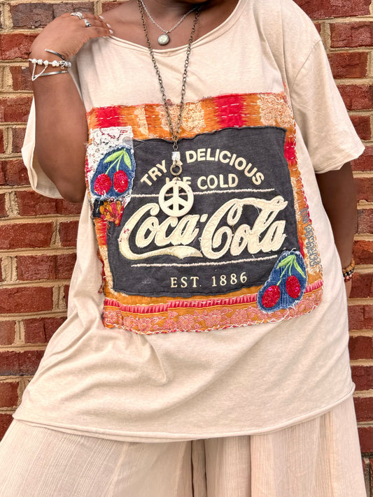 Extra Small-Extra Large Cola Graphic Tee
