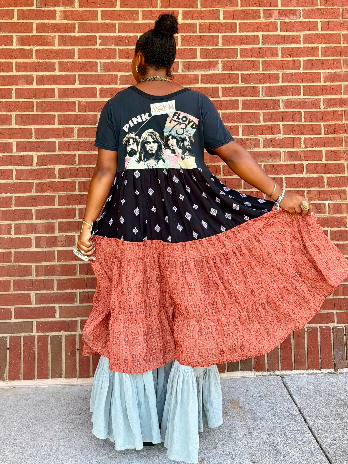 XXS-Extra Large Pink Floyd High Low Swing Tee
