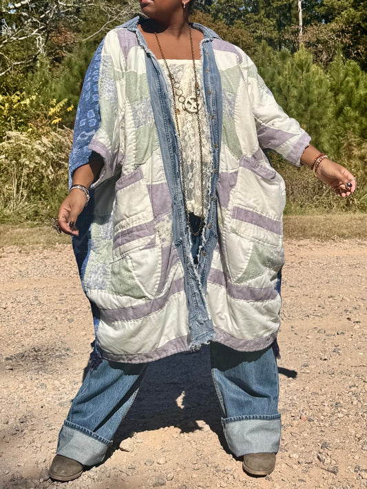 Medium-4XL Quilted Duster