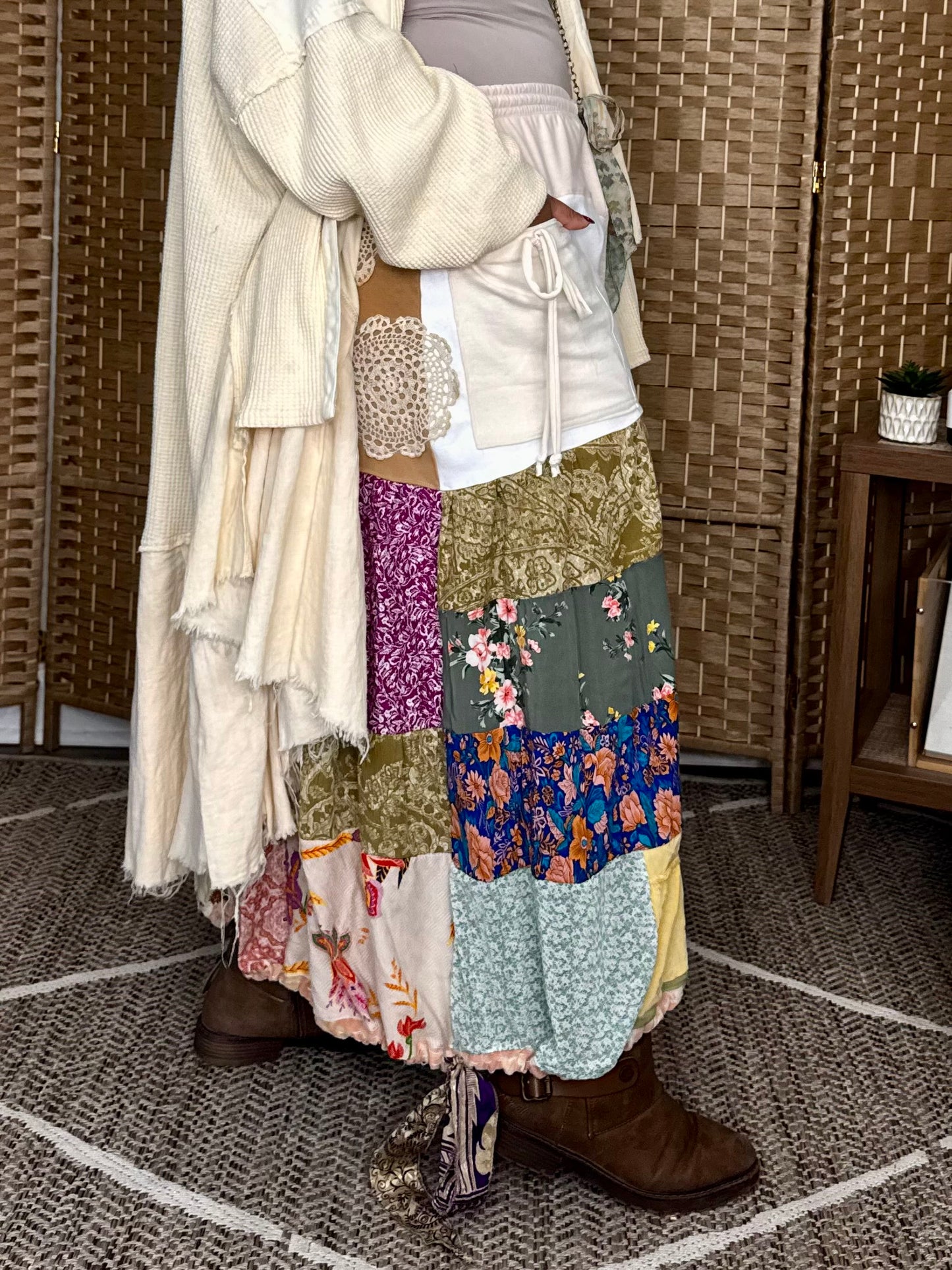 Extra Small- Extra Large Lace Doiley Luxury Sweatpants