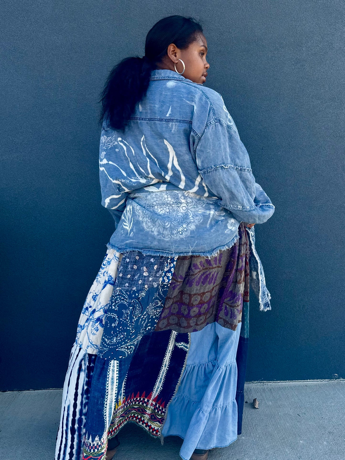 Extra Large- 5XL Denim Luxury Sweatskirt