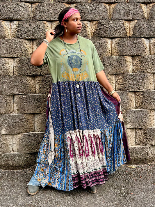 Medium-1XL Janis Joplin Maxi Tee