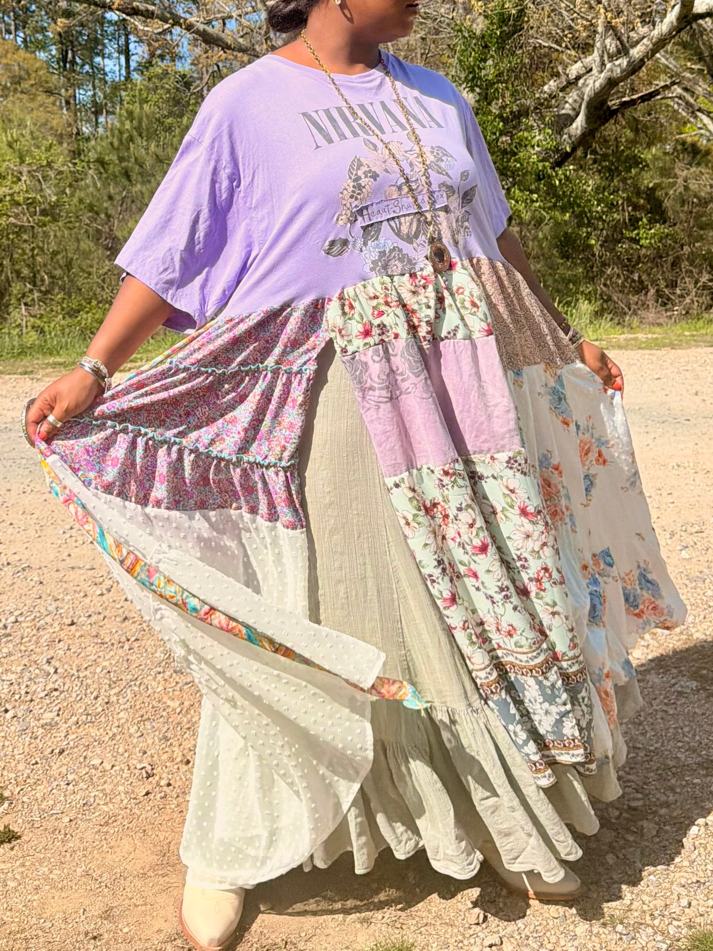 Large-3XL Nirvana Maxi Tee