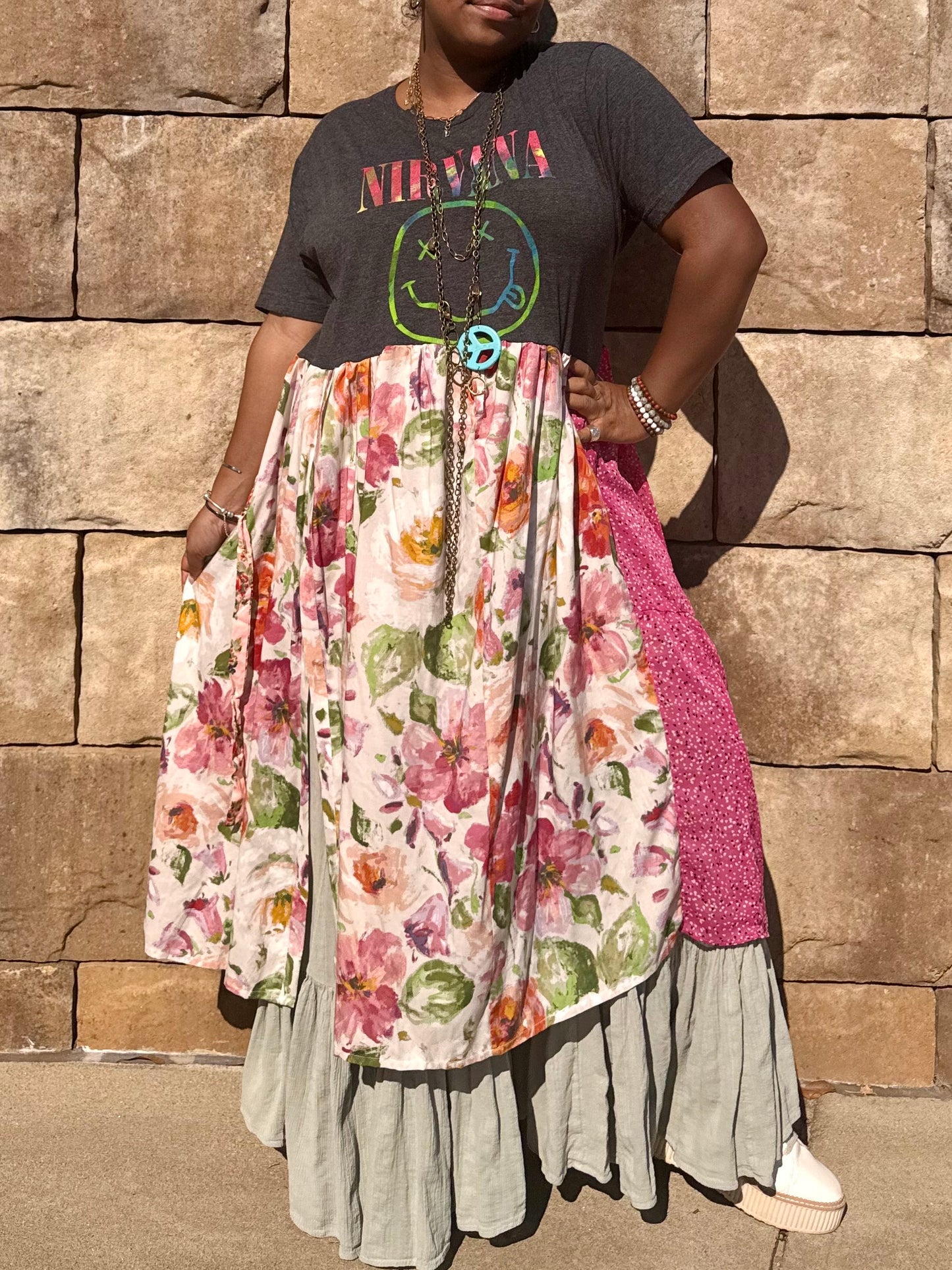 XXS-Extra Large Nirvana Maxi Tee