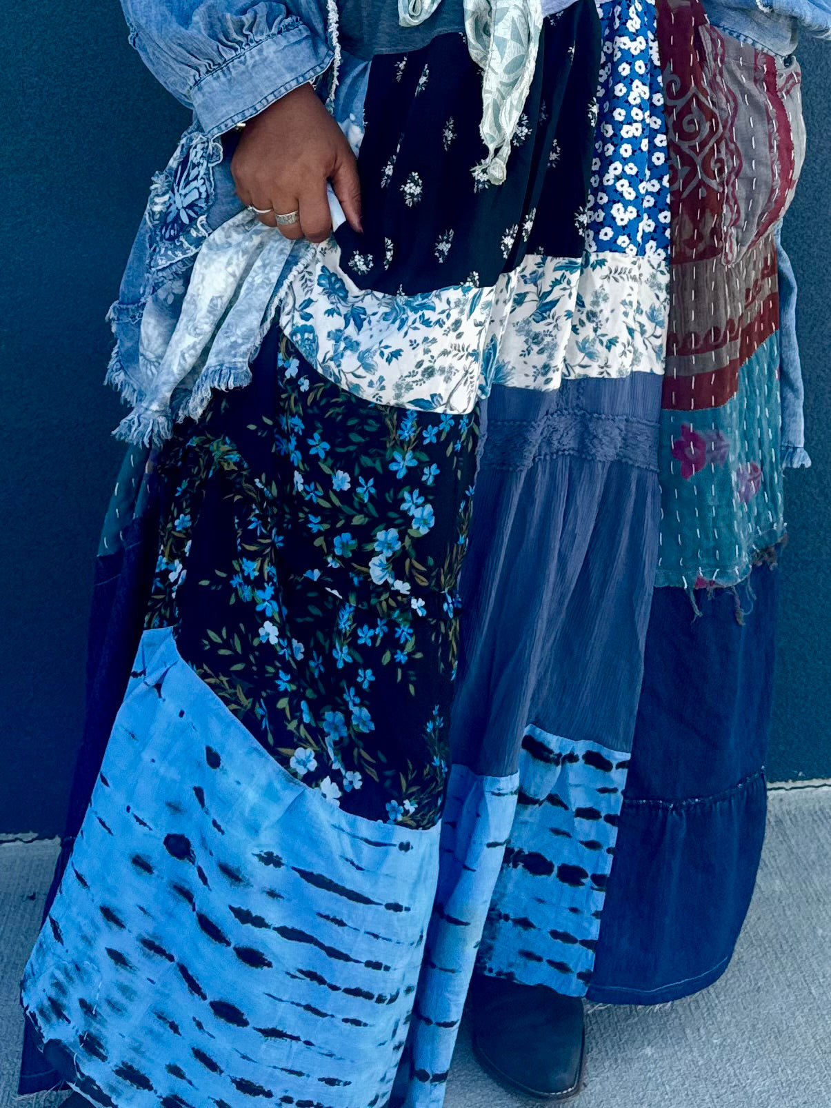 Extra Large- 5XL Denim Luxury Sweatskirt