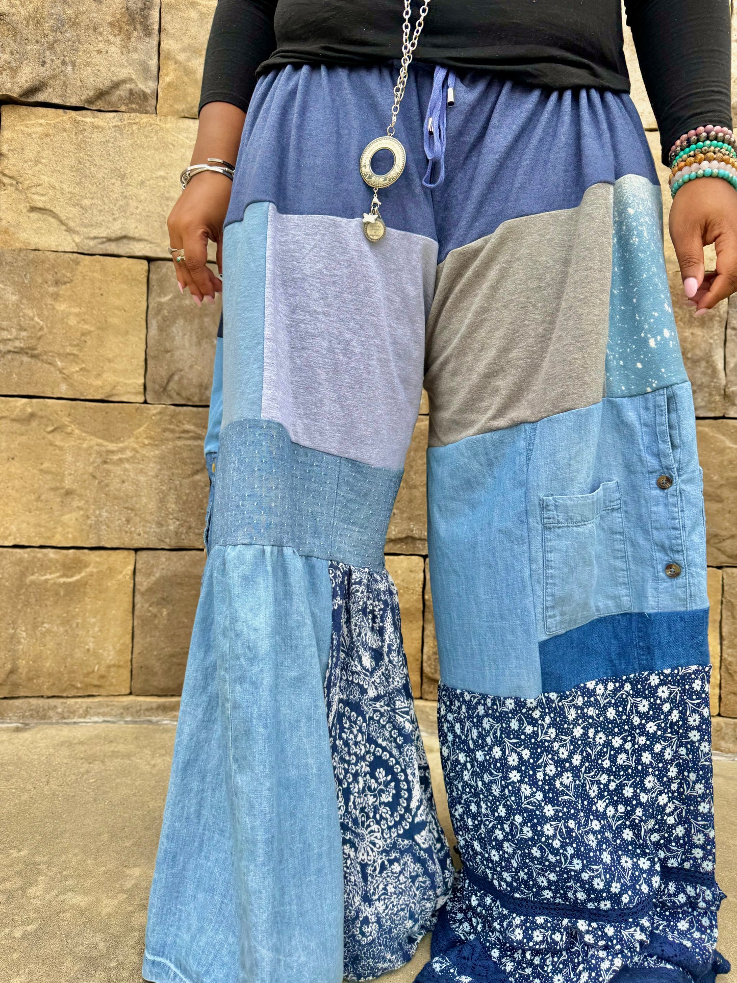 Small-4XL Denim Luxury Sweatpants