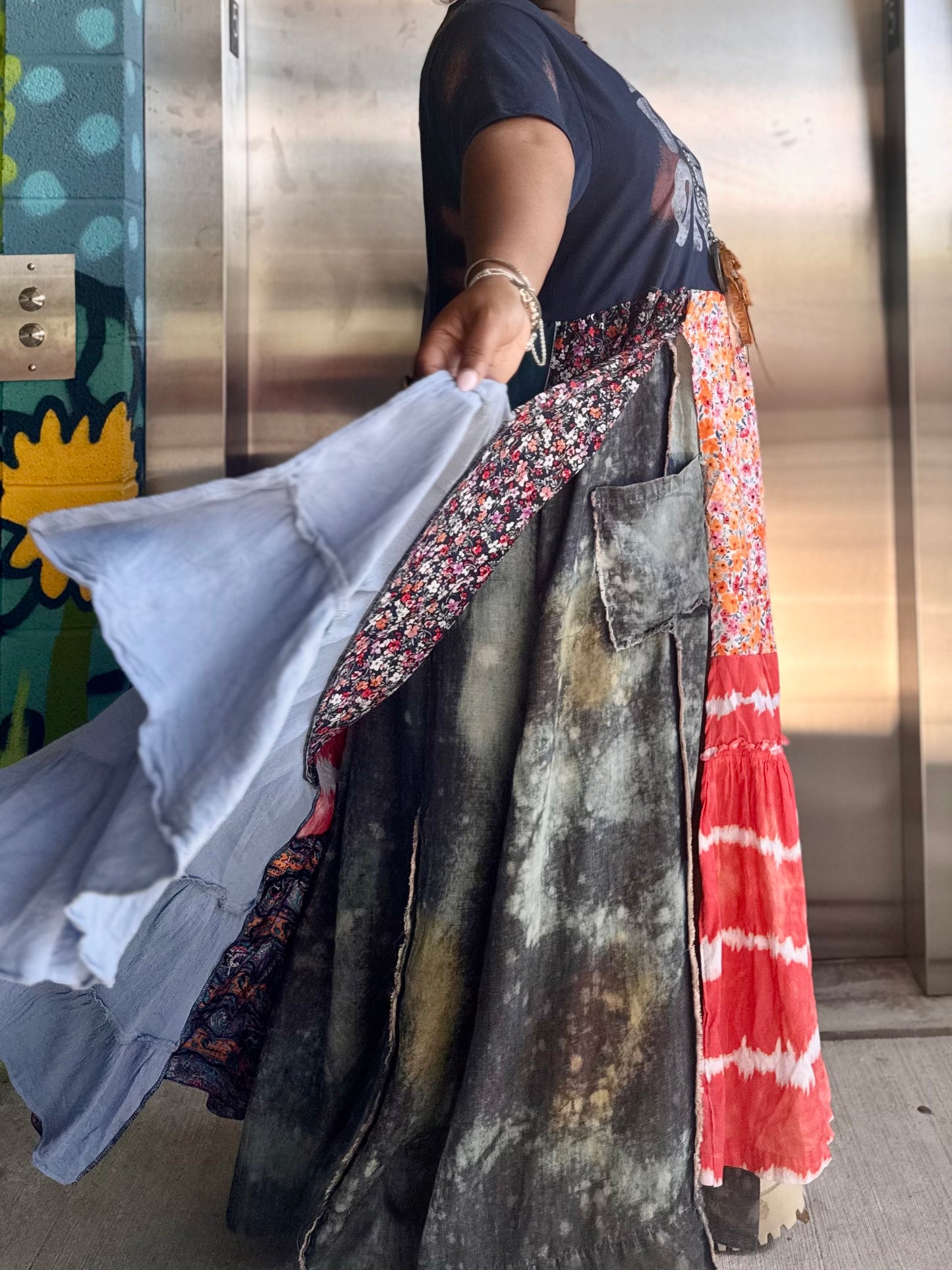 XXS-Extra Large Positive Vibes Only Maxi Tee