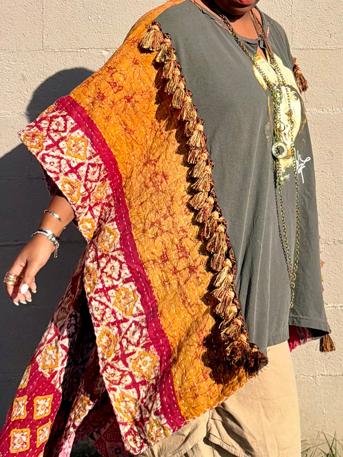 Large-5XL Erykah Badu Kimono Tee