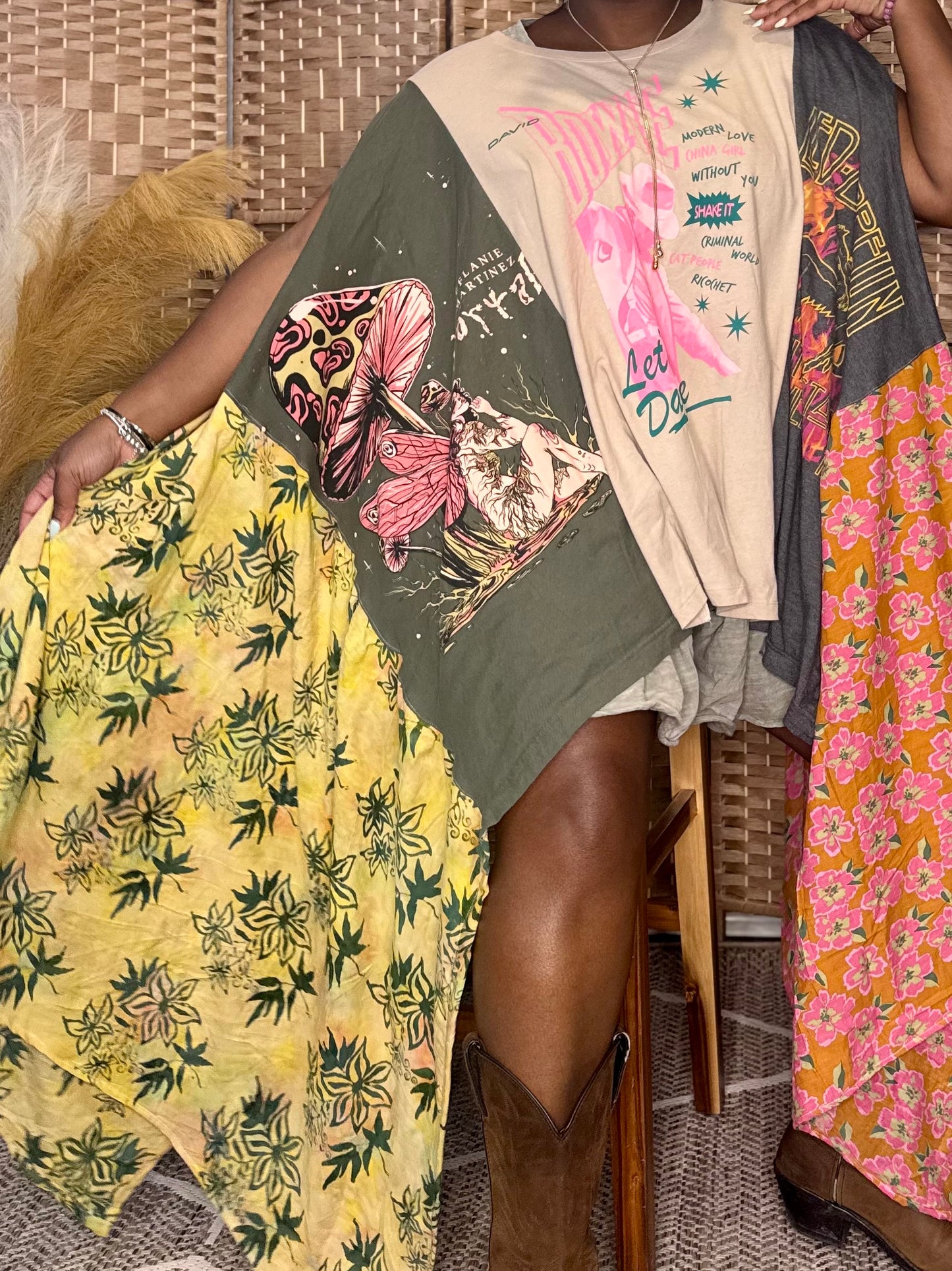 Small-2XL Bowie/Led Zeppelin/Melanie Martinez Trio Tee