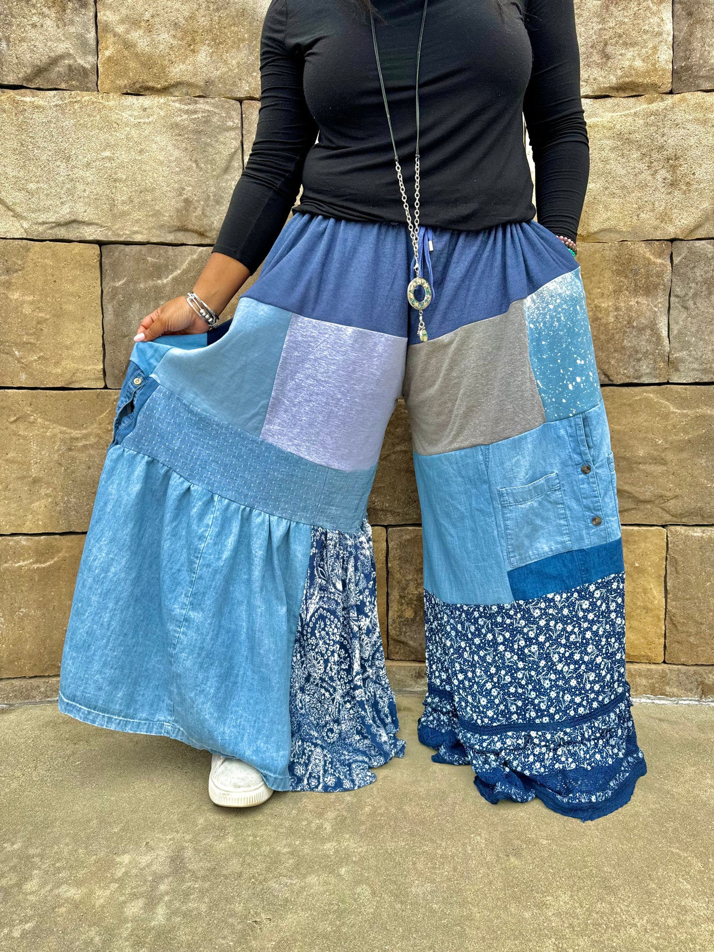 Small-4XL Denim Luxury Sweatpants