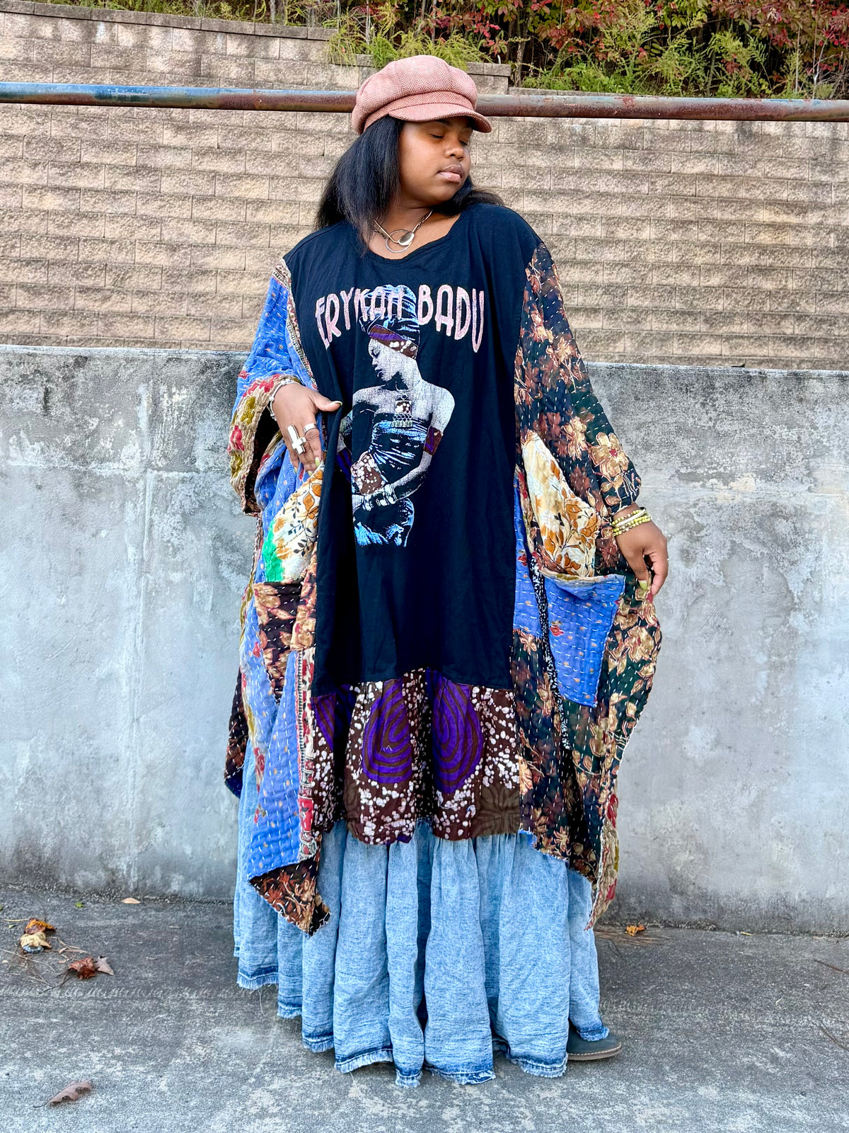 Large-4XL Erykah Badu Kaftan Maxi Dress