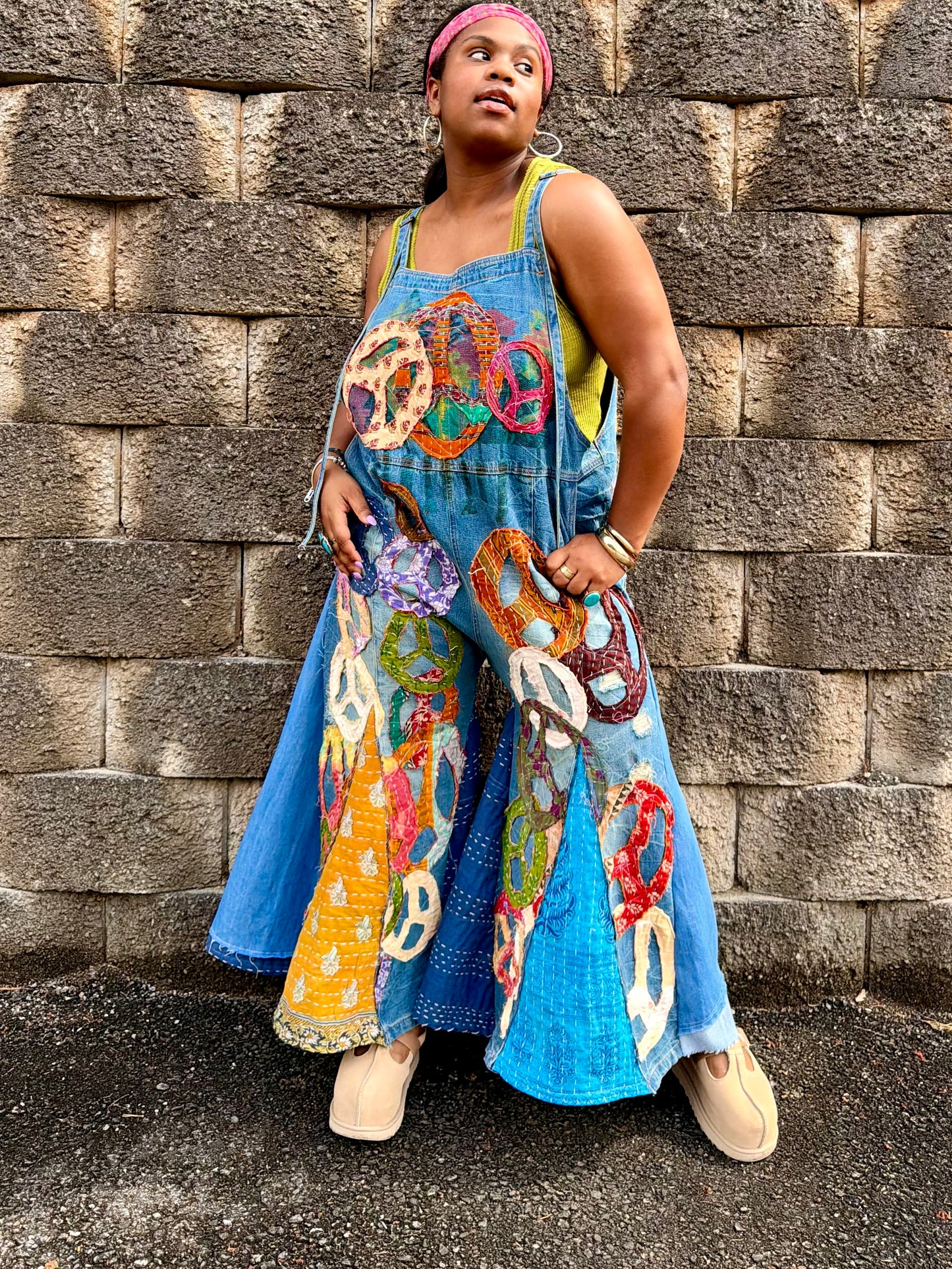 Small-Extra Large Peace Overalls