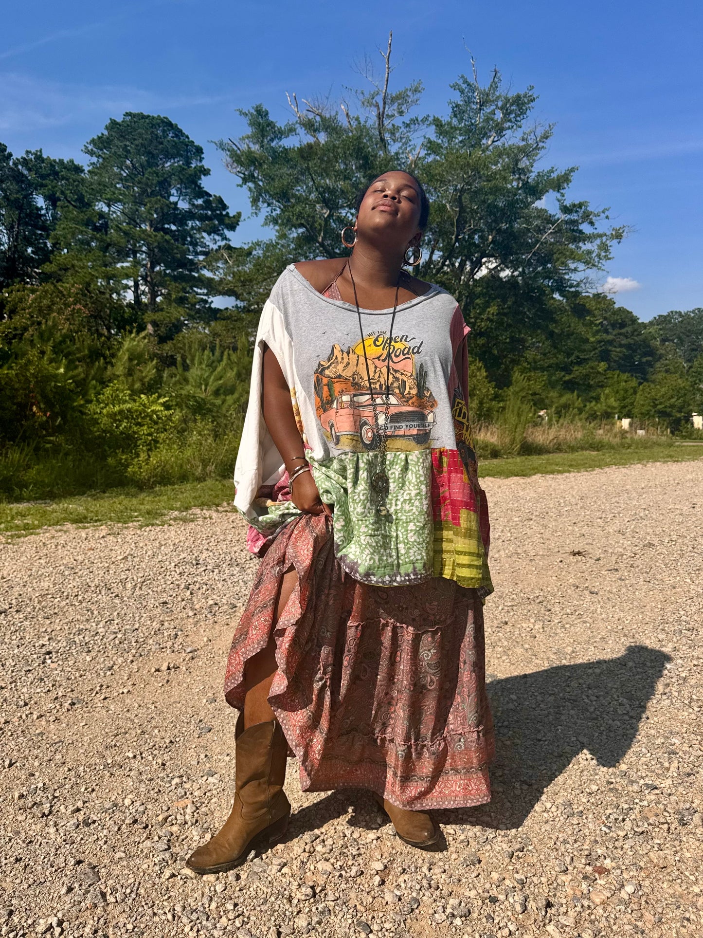 Small-5XL Fleetwood Mac/ On the Road Trio Poncho