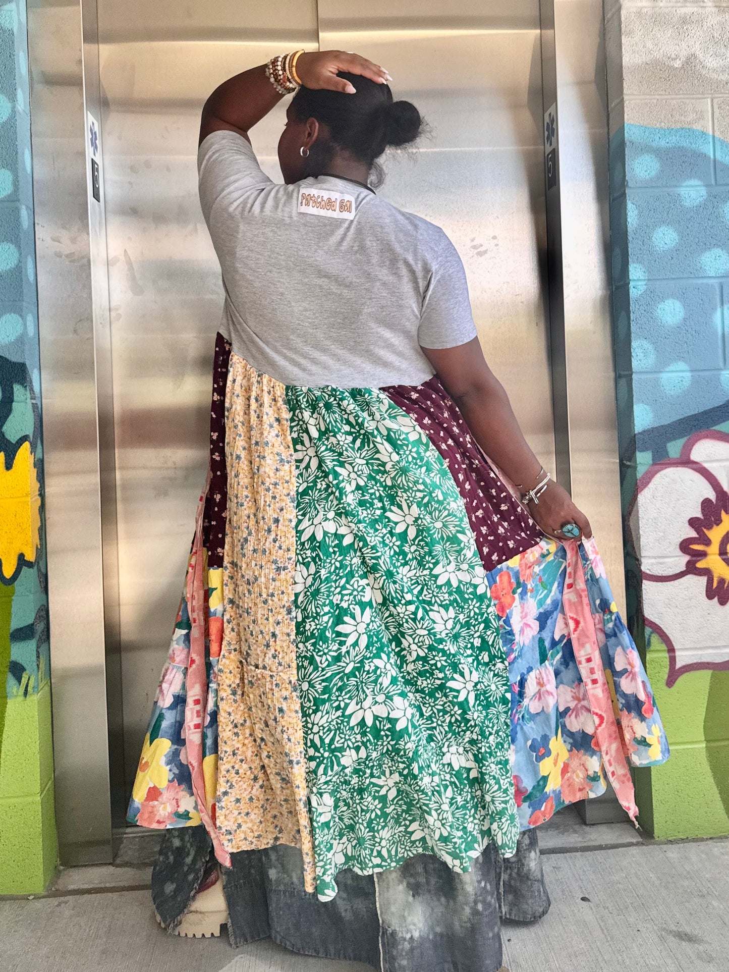 XXS-Medium Roses Maxi Tee