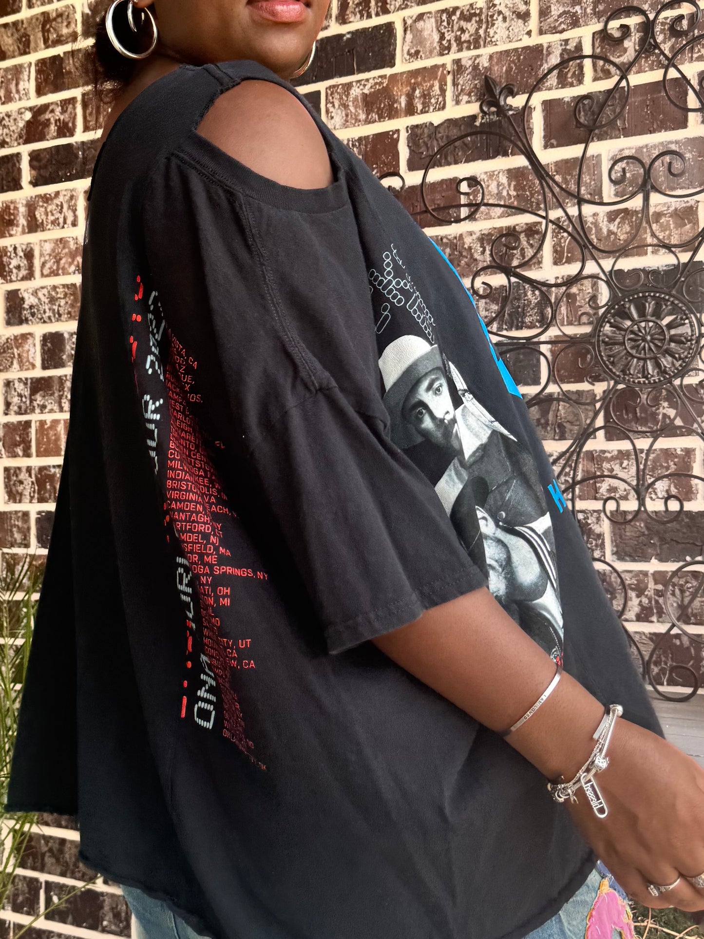 XXS-Extra Large Backstreet Boys Cold Shoulder Graphic Tee