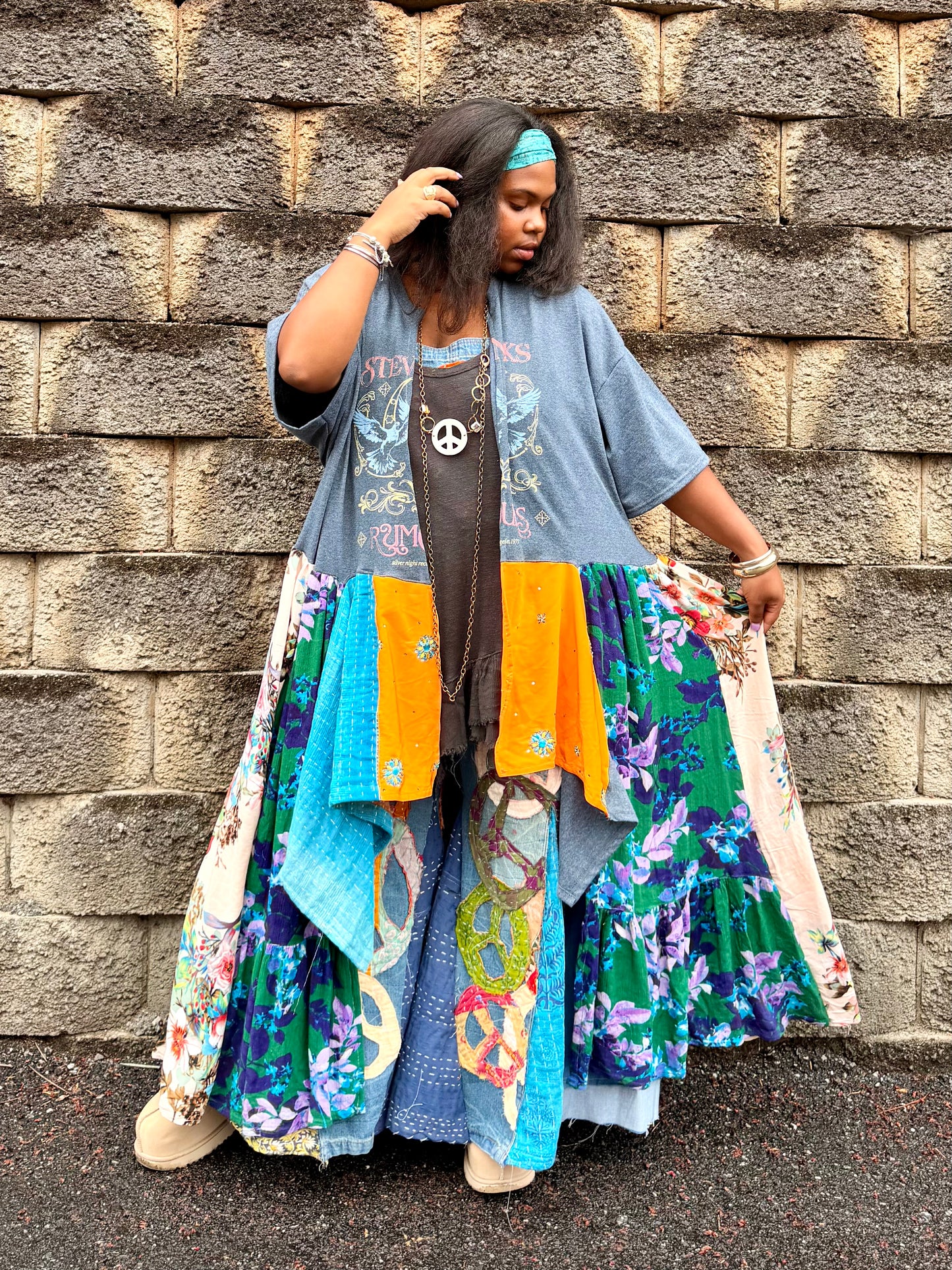 Large-4XL Stevie Nicks Maxi Tee Duster