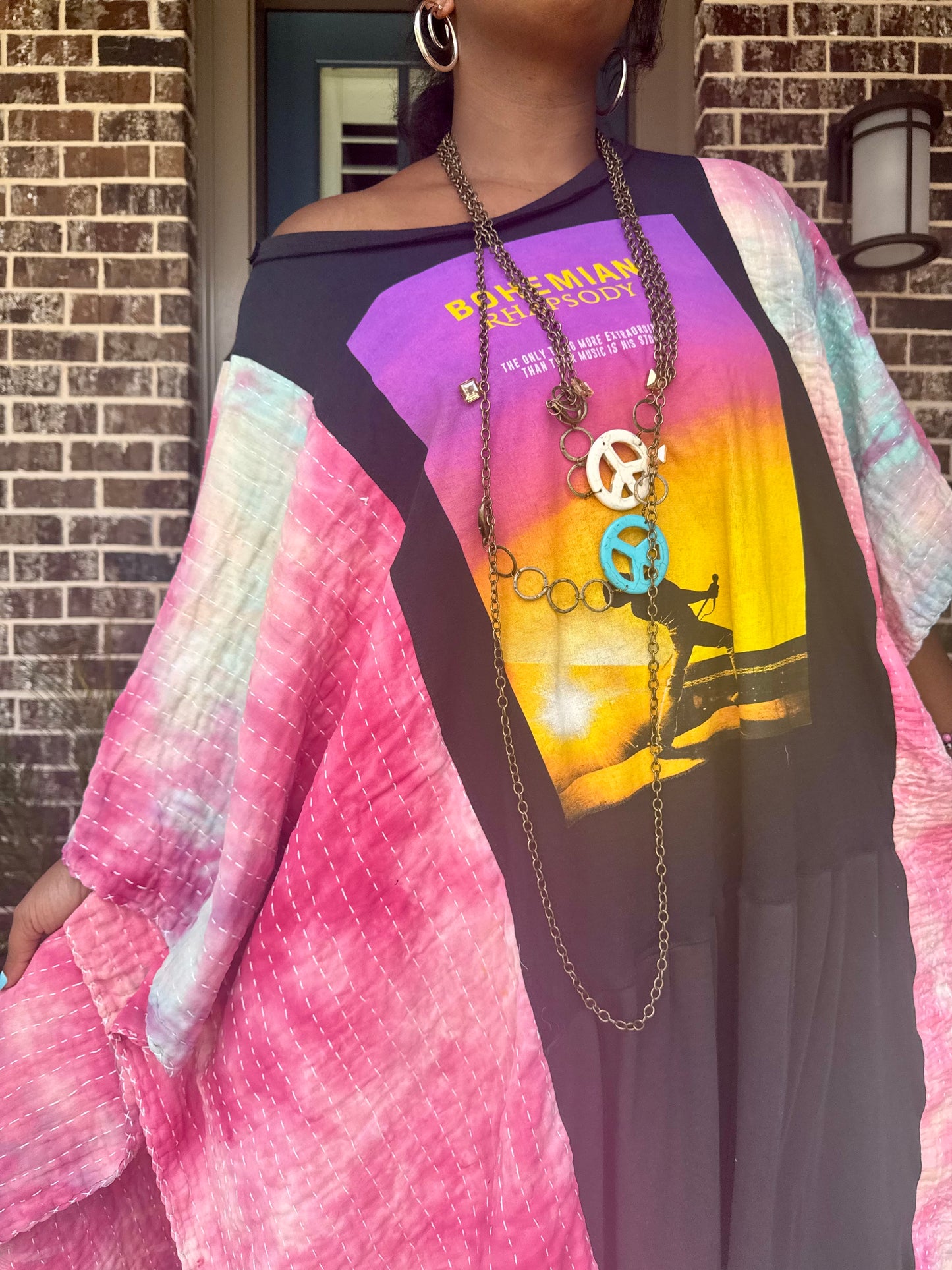 XXS-2XL Bohemian Rhapsody Kaftan Maxi Dress