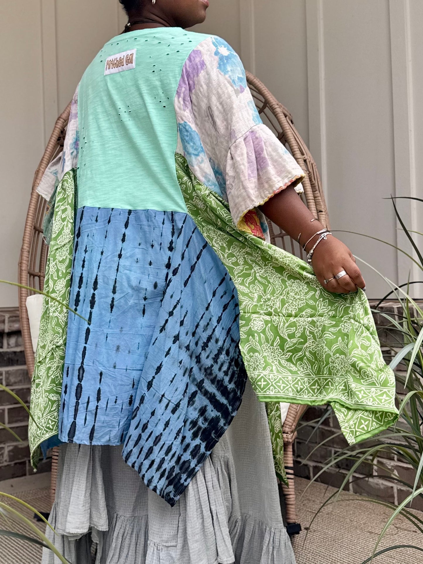 Small-3XL Butterfly Kaftan Poncho