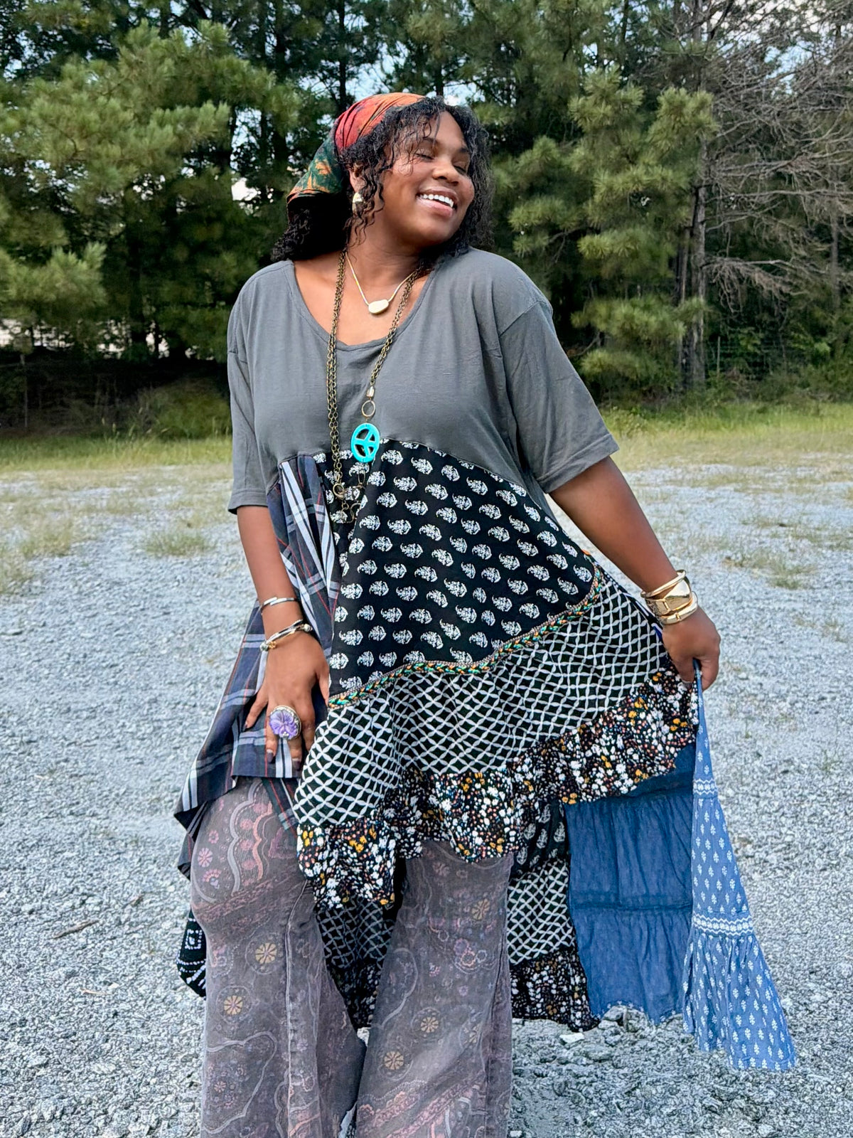 Extra Large-3XL James Brown High Low Swing Tee