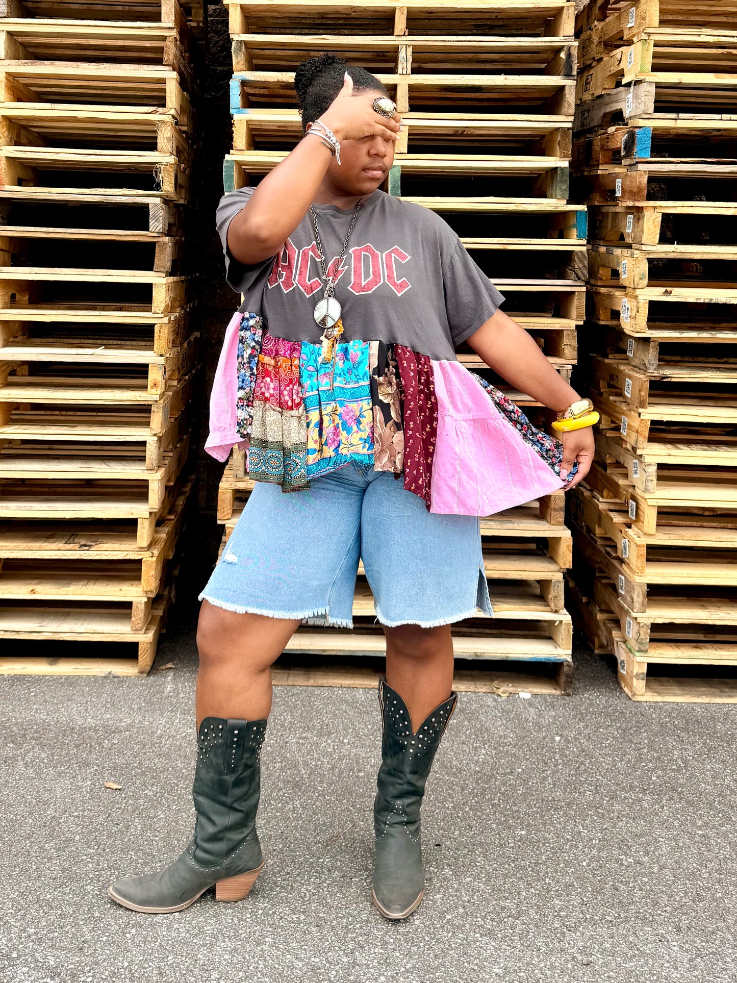 Extra Small- Extra Large ACDC Midi Tee