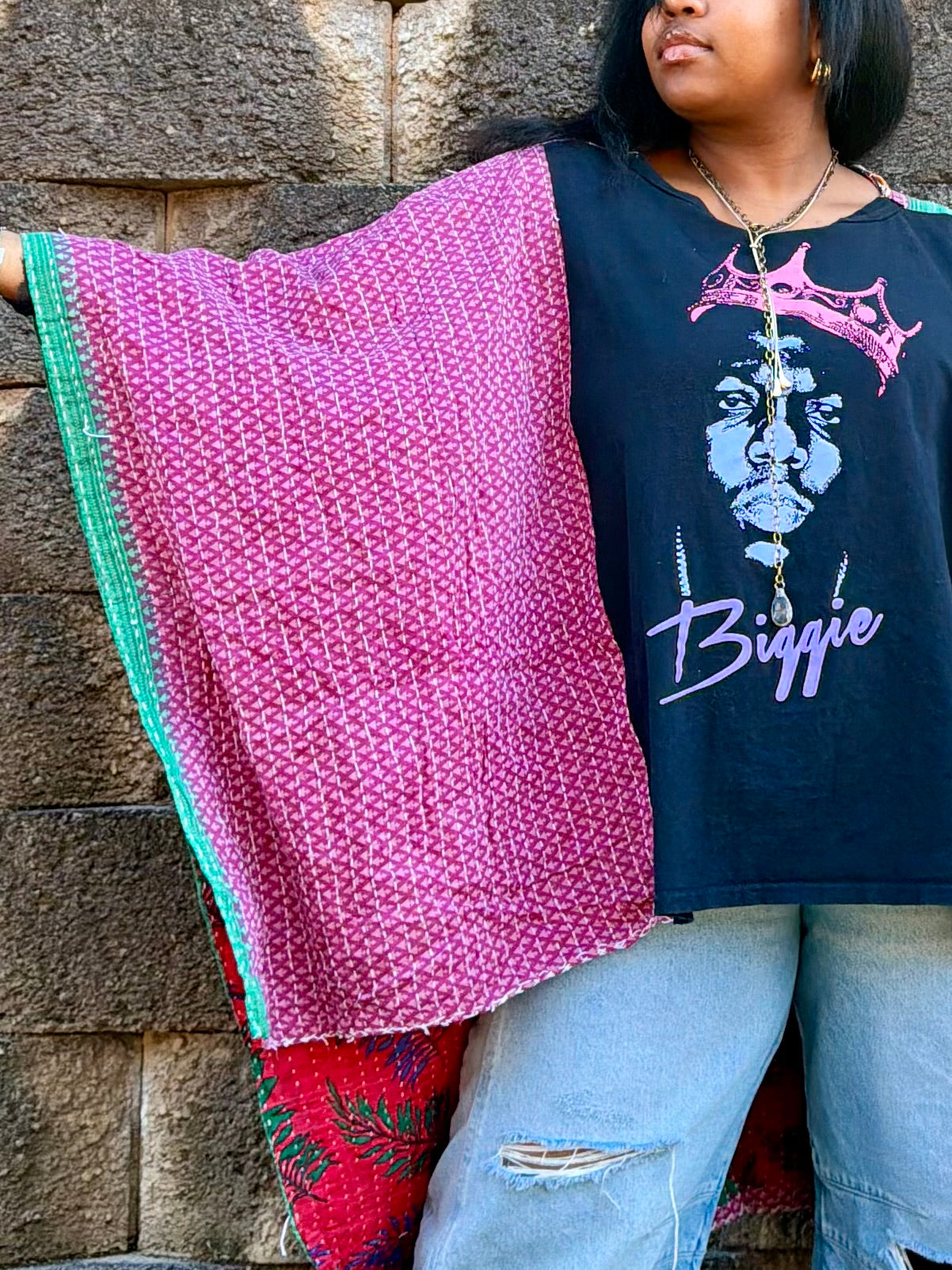 Small-2XL Biggie Kimono Tee