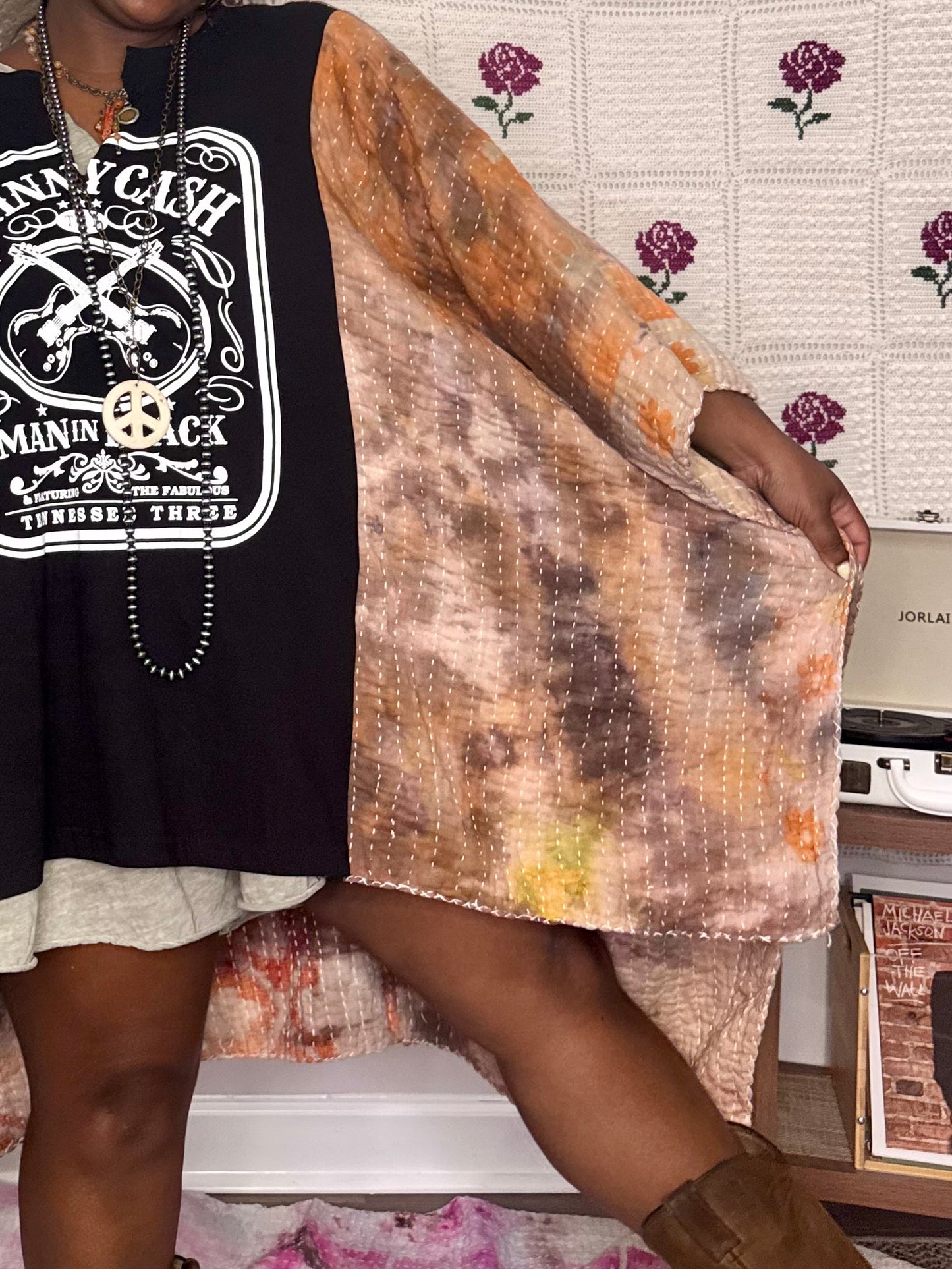 Small-3XL Johhny Cash Kimono Tee