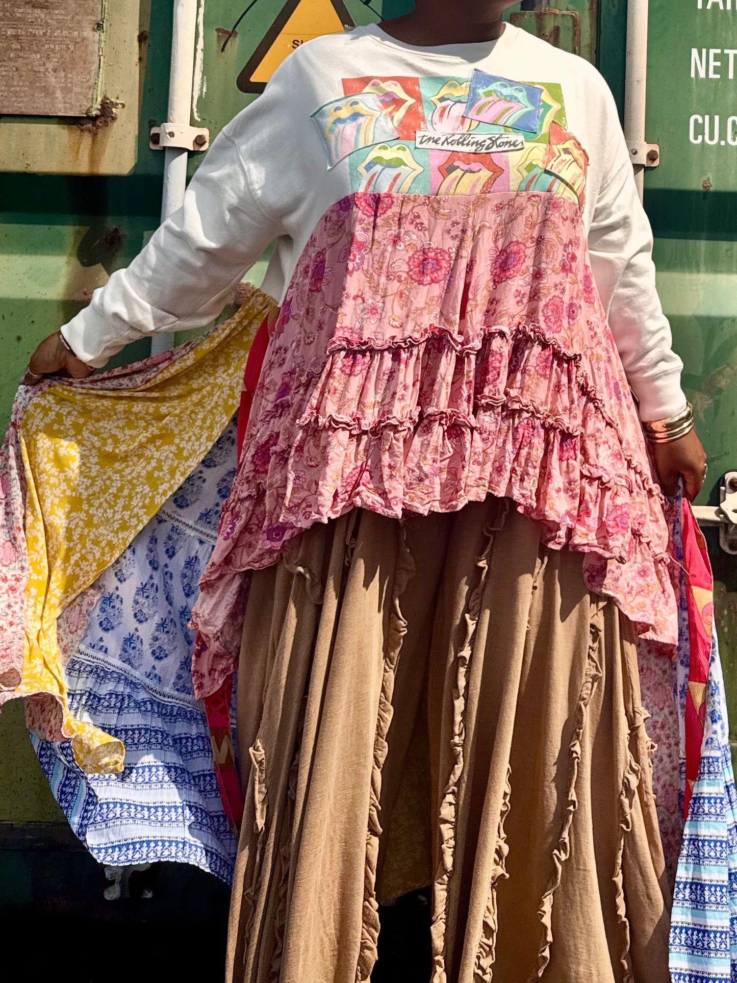 Small- 1XL Rolling Stones Crewneck Maxi Tee