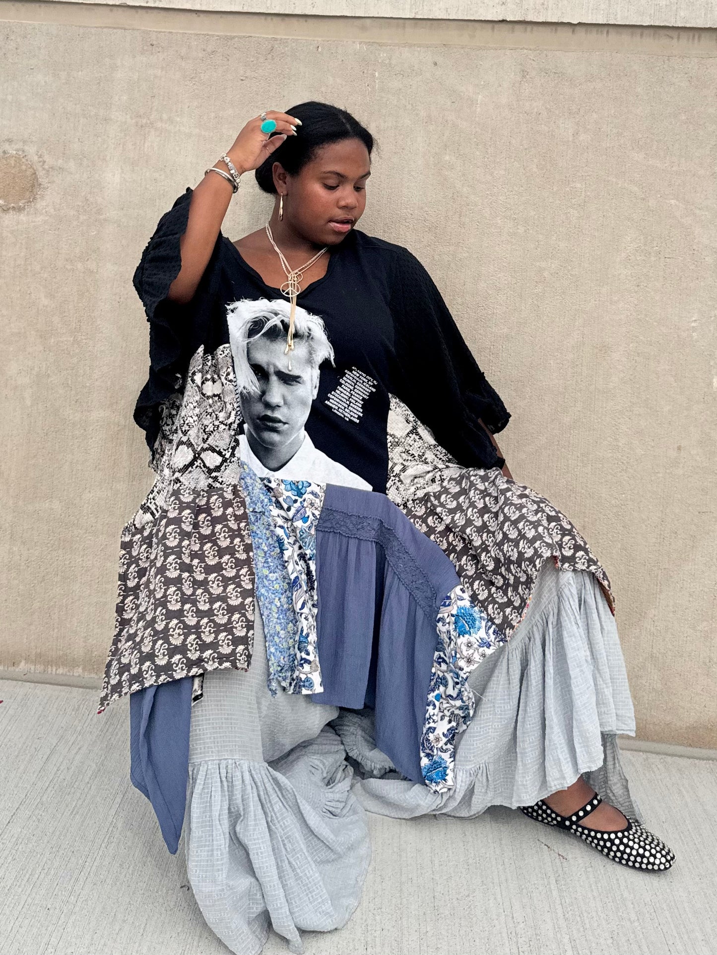 Large-5XL Justin Bieber Kaftan Poncho