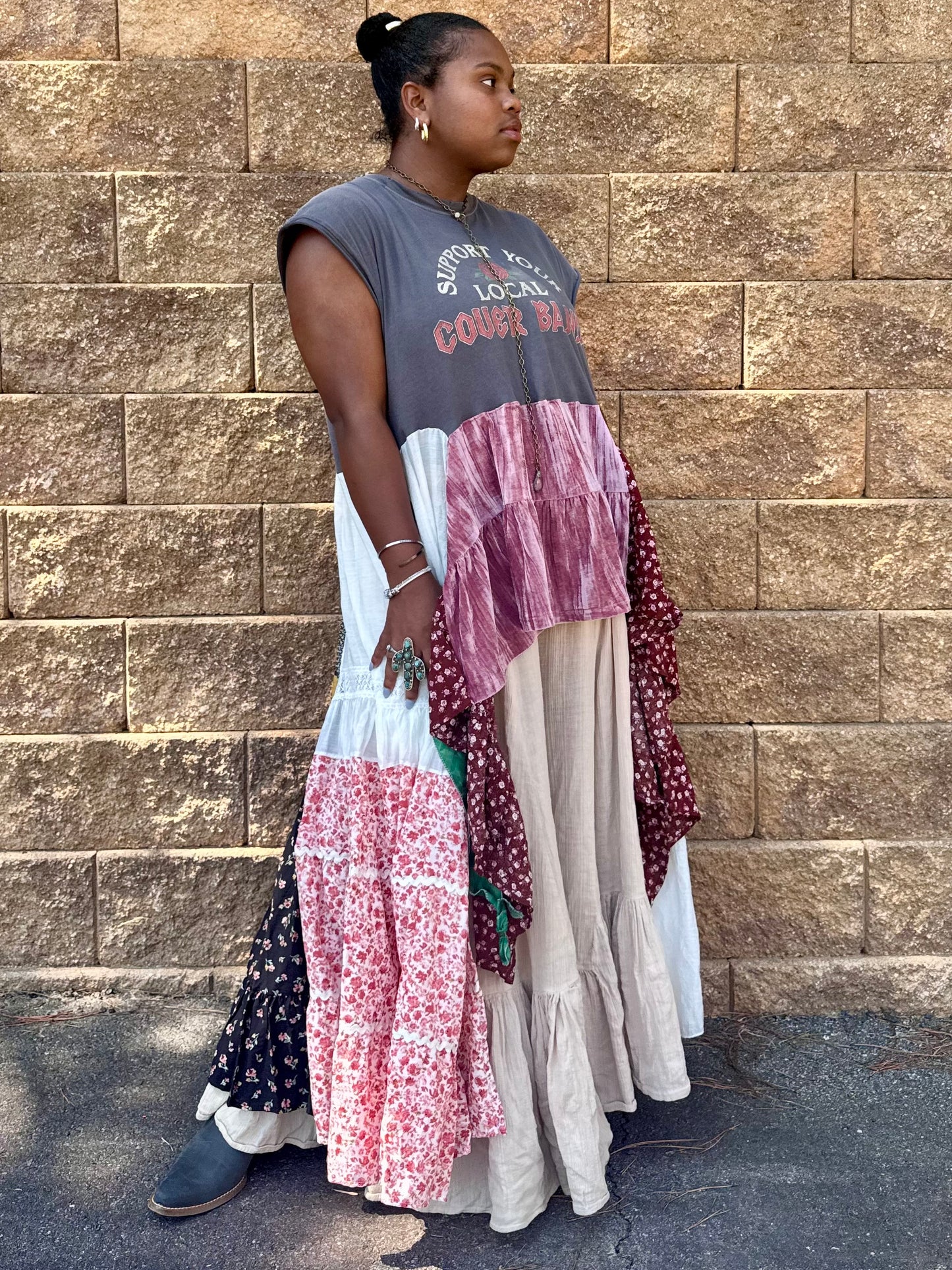 Medium-2XL Support Your Local Cover Band Maxi Tee