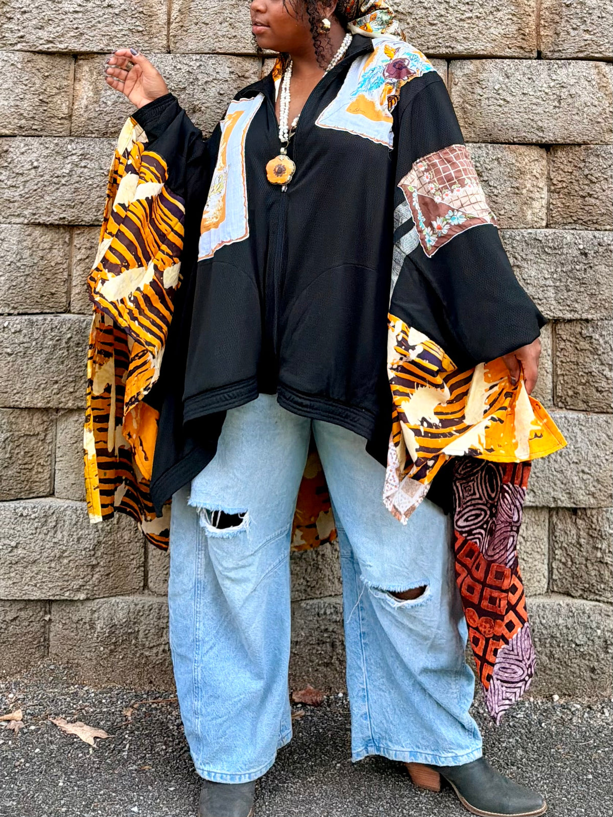 Extra Large-5XL Patchwork Luxury Jacket