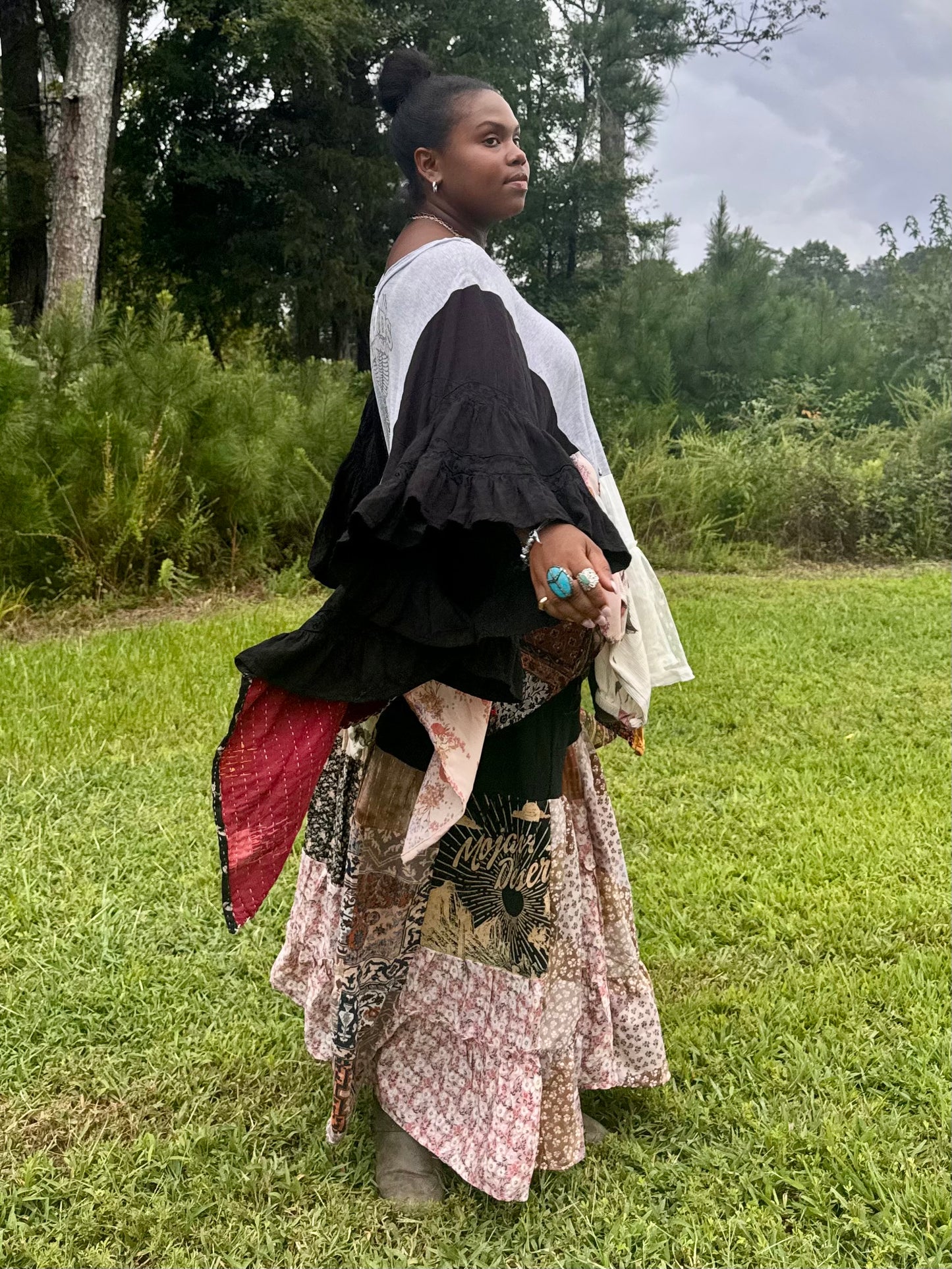 Large-5XL Harley Davidson Kaftan Poncho