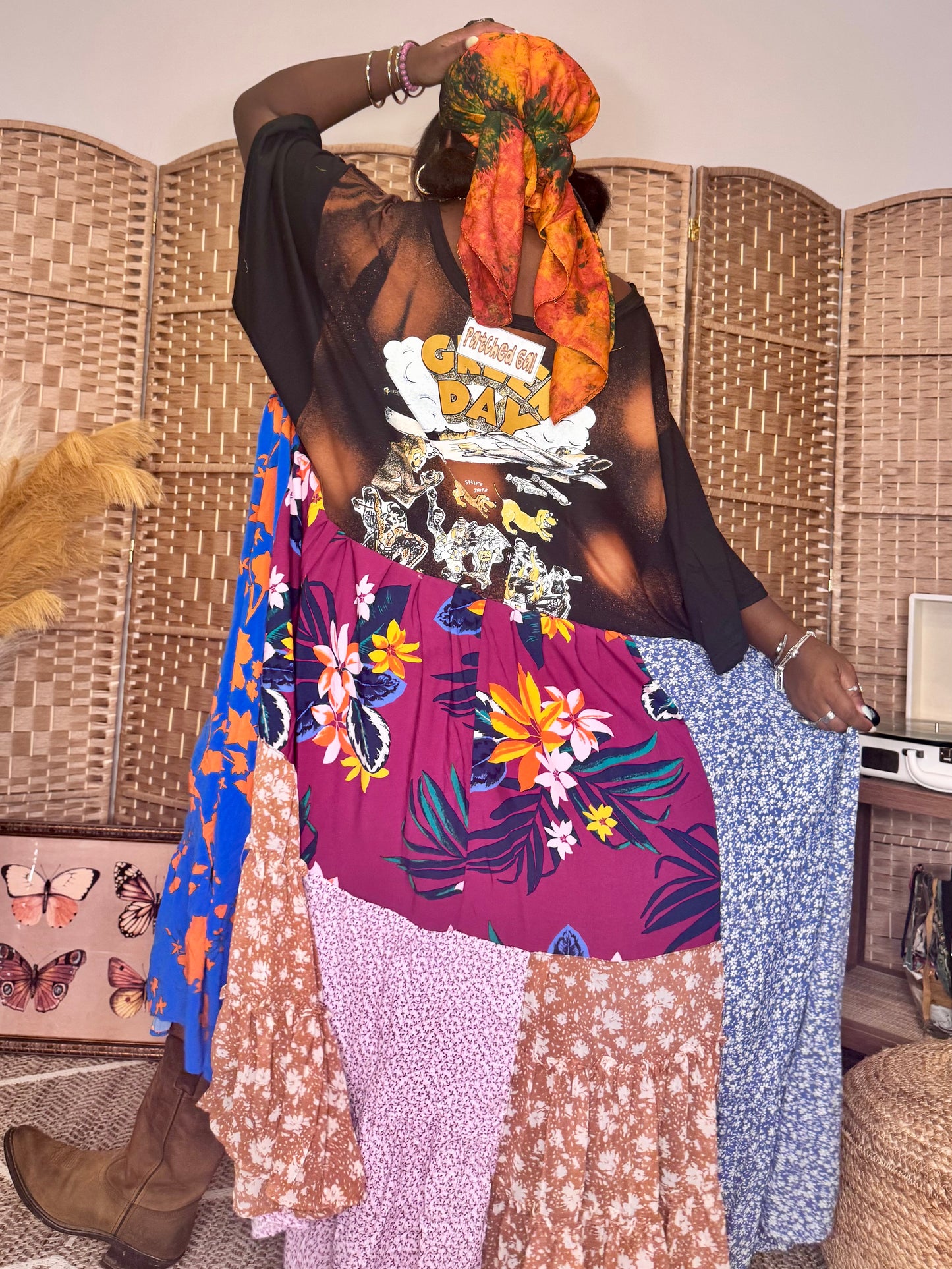 Small-2XL Green Day High Low Swing Tee