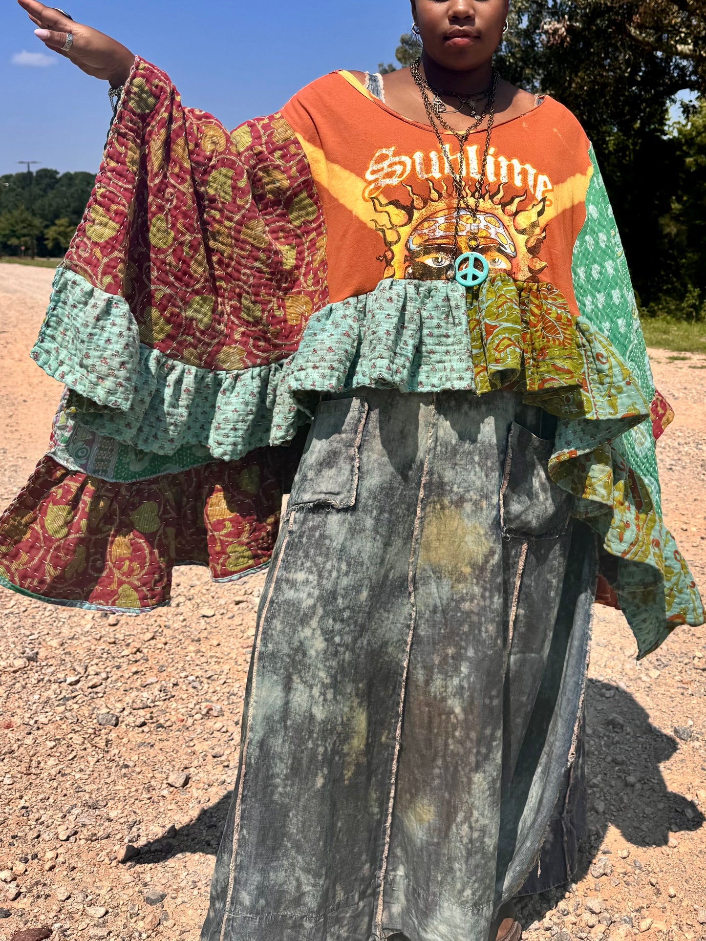 Medium-5XL Sublime Kaftan Poncho