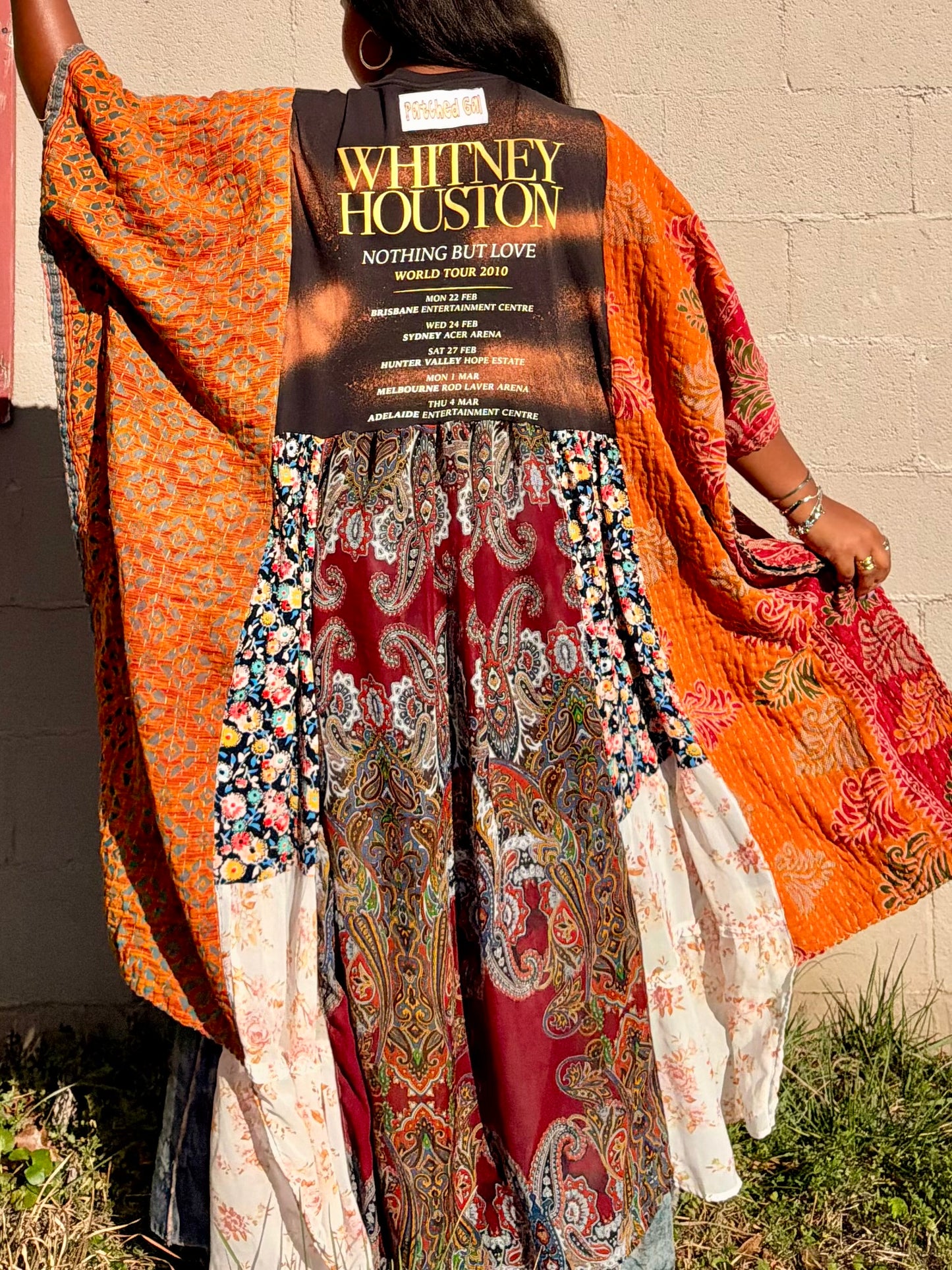 Extra Small-Extra Large Whitney Houston Kaftan Maxi Tee