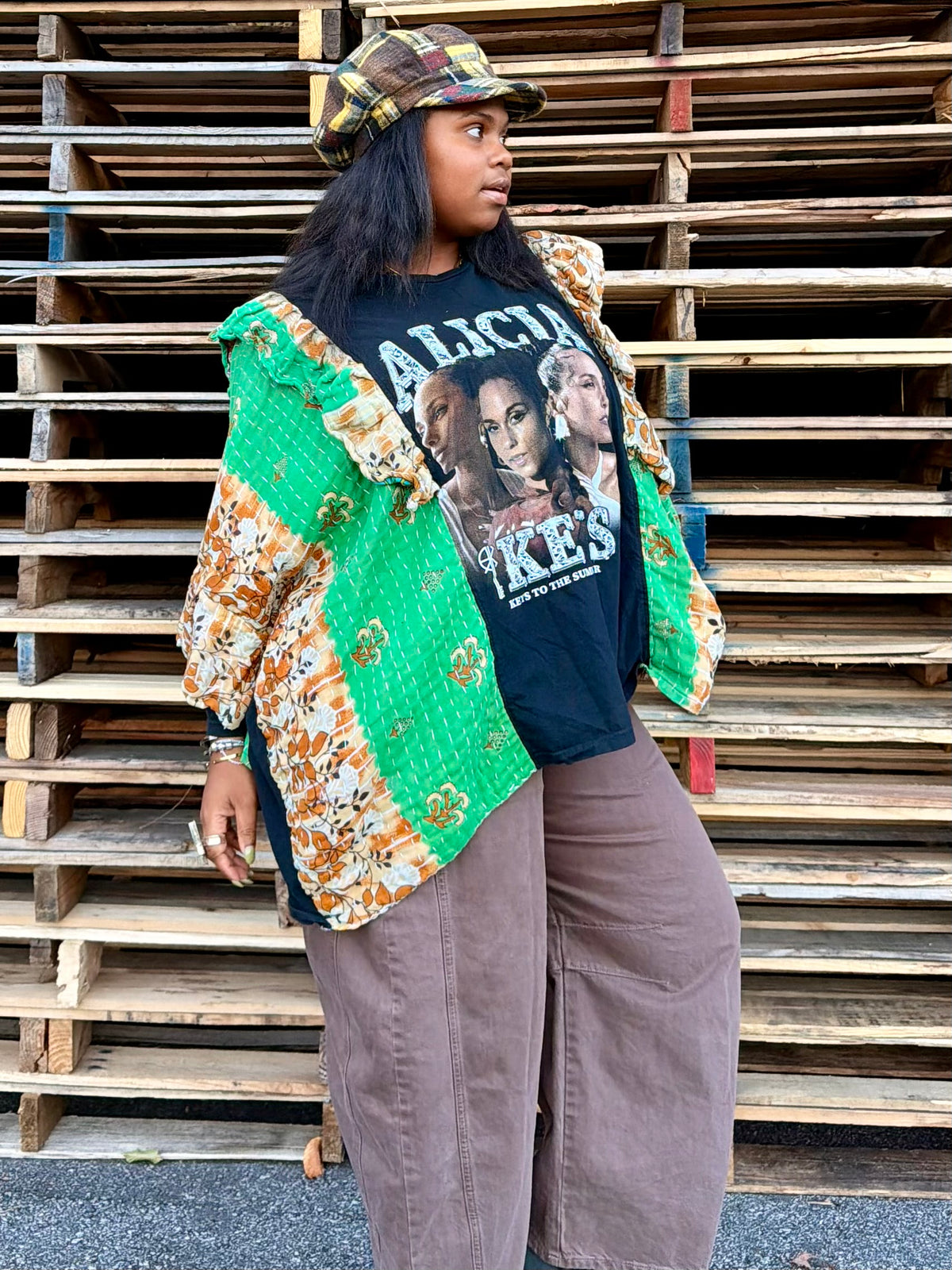 XXS-Extra Large Alicia Keys Ruffle Tee