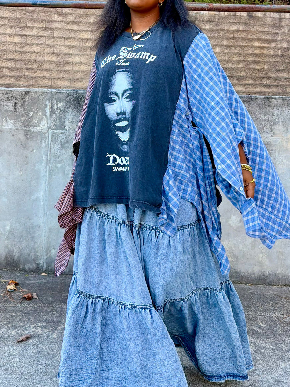 Large-4XL Doechii Poncho Tee