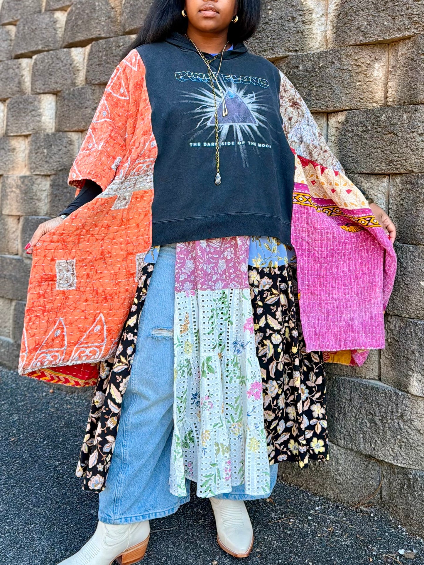 XXS-Extra Large Pink Floyd Kaftan Hoodie