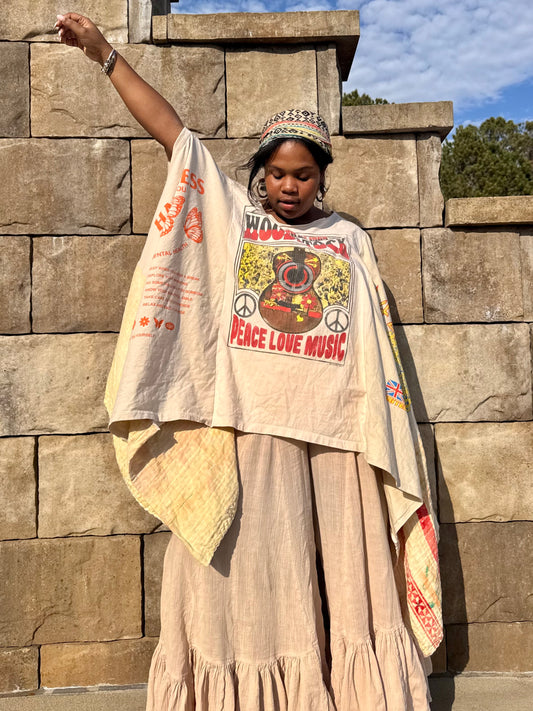 Extra Large-4XL Woodstock/ Def Leppard Butterfly Tee