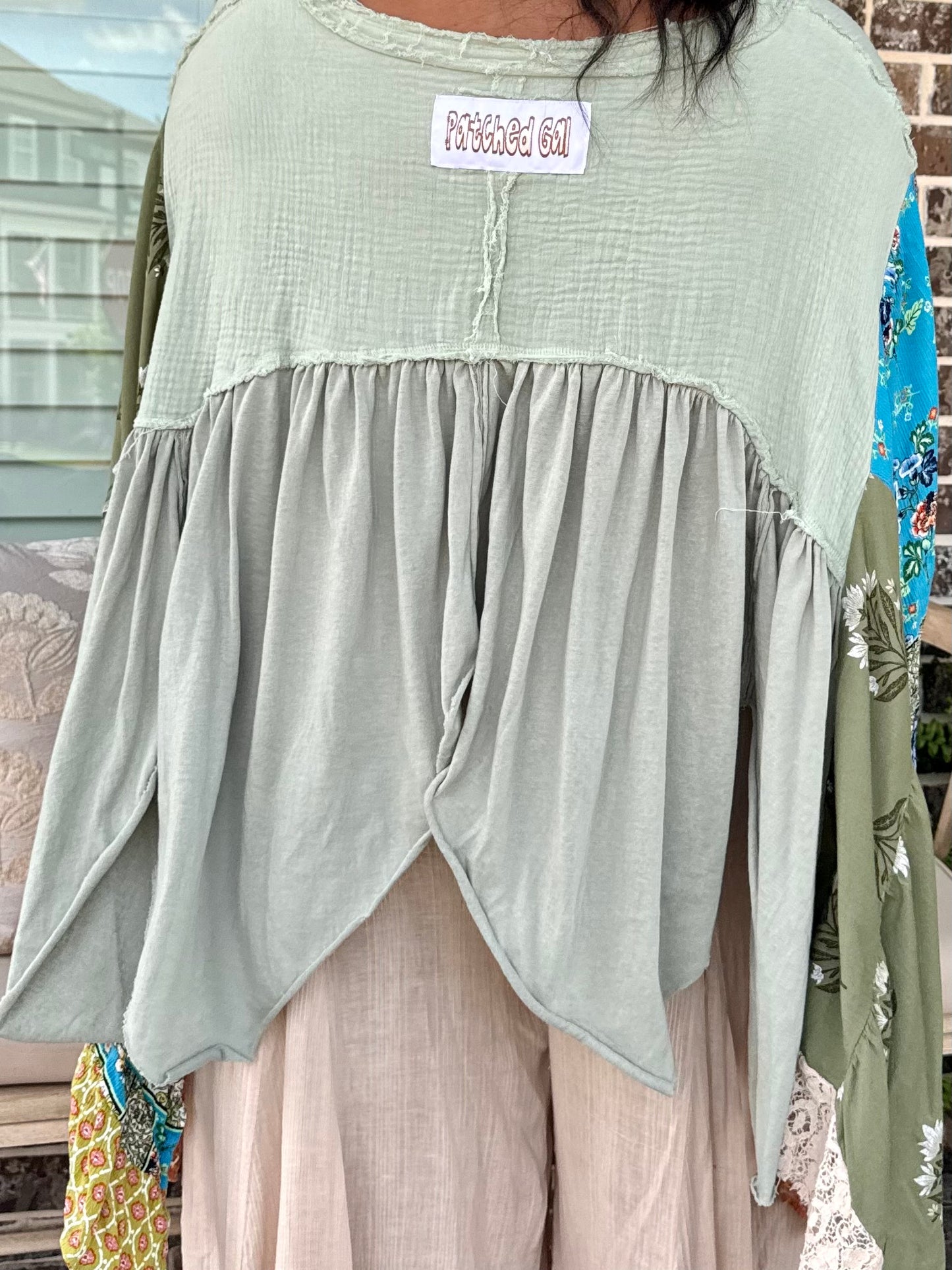 Large- 3XL Kaftan Poncho Tee