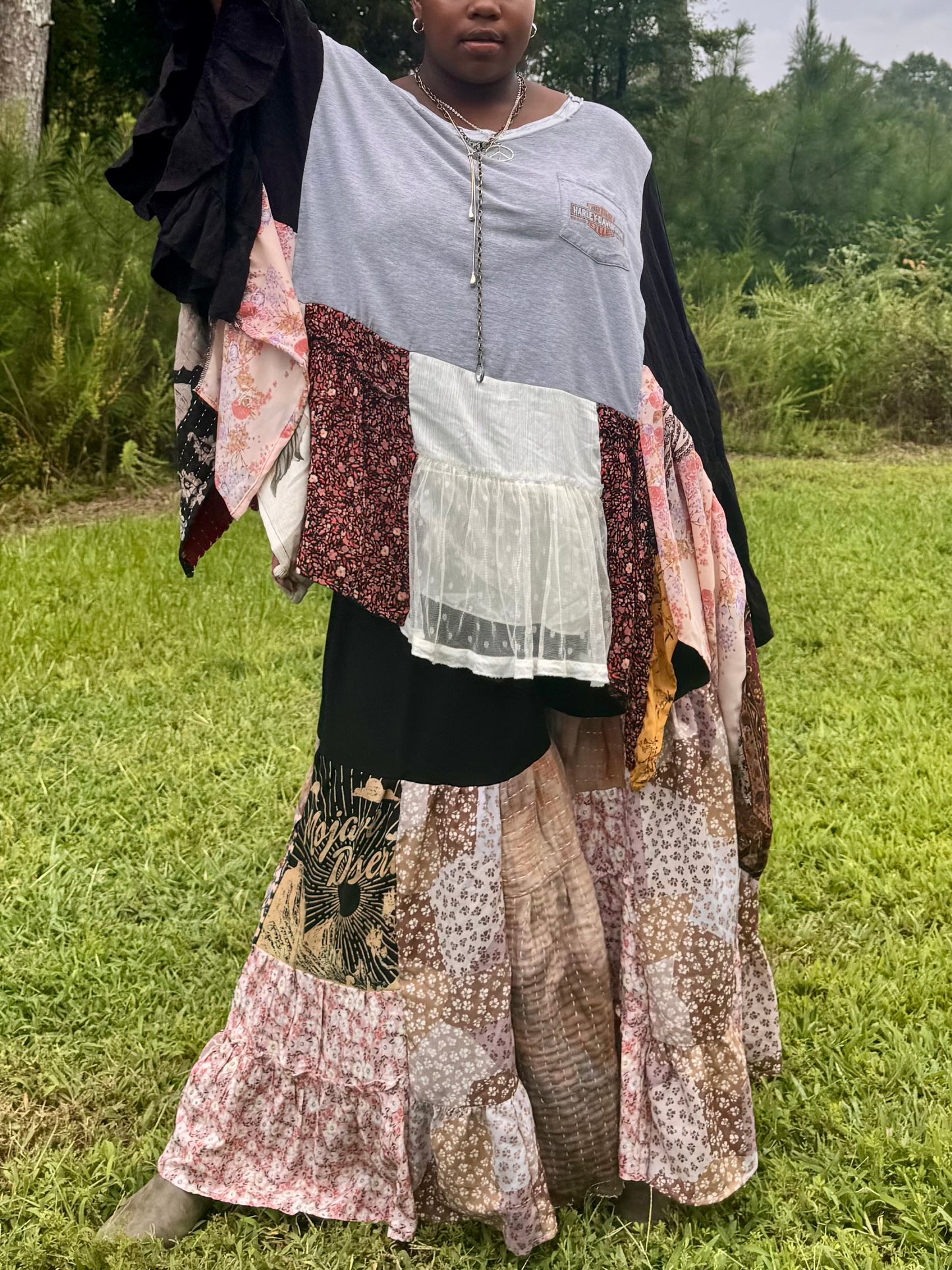 Large-5XL Harley Davidson Kaftan Poncho