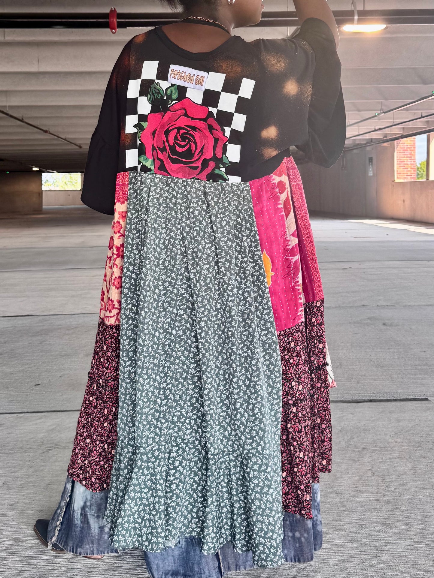 Extra Small-1XL Rose Maxi Tee