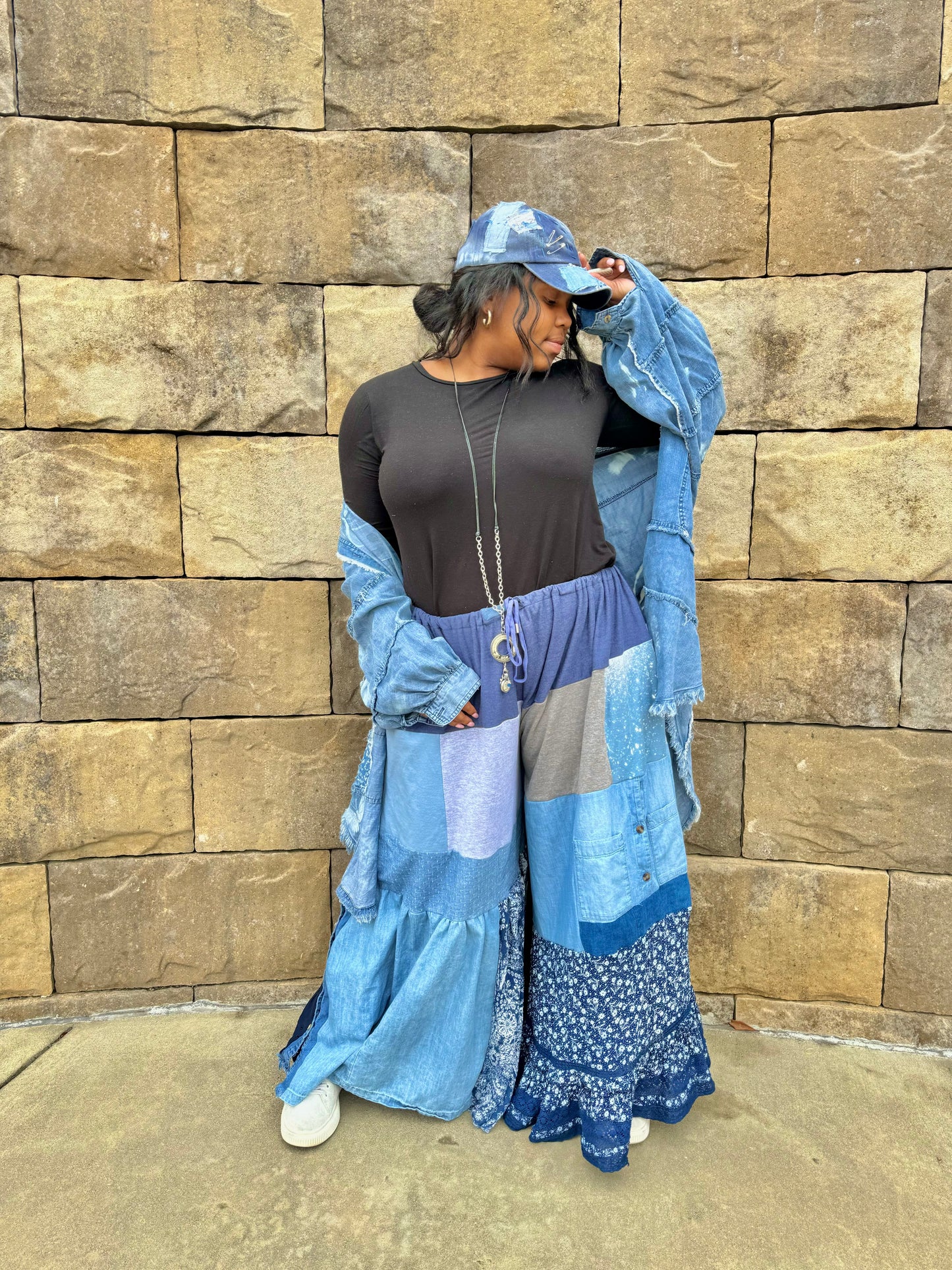 Small-4XL Denim Luxury Sweatpants