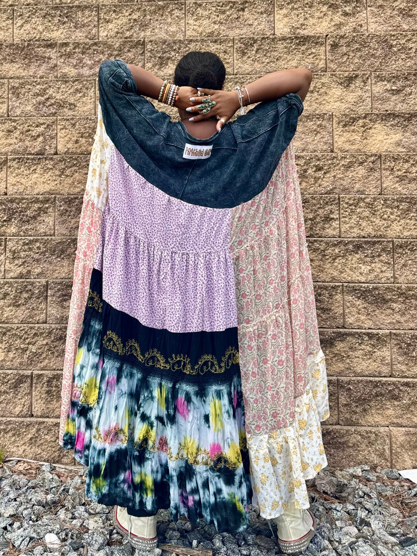 Extra Large-5XL Crewneck Swing Maxi Tee