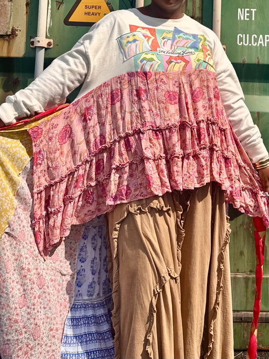 Small- 1XL Rolling Stones Crewneck Maxi Tee