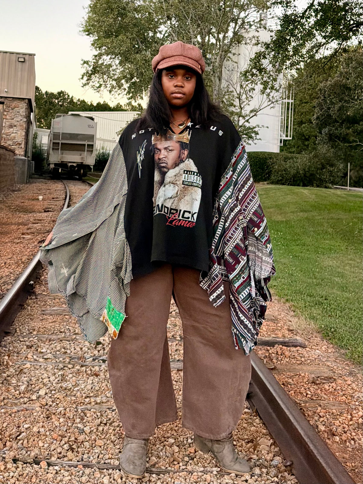 Large-4XL Kendrick Lamar Poncho Tee