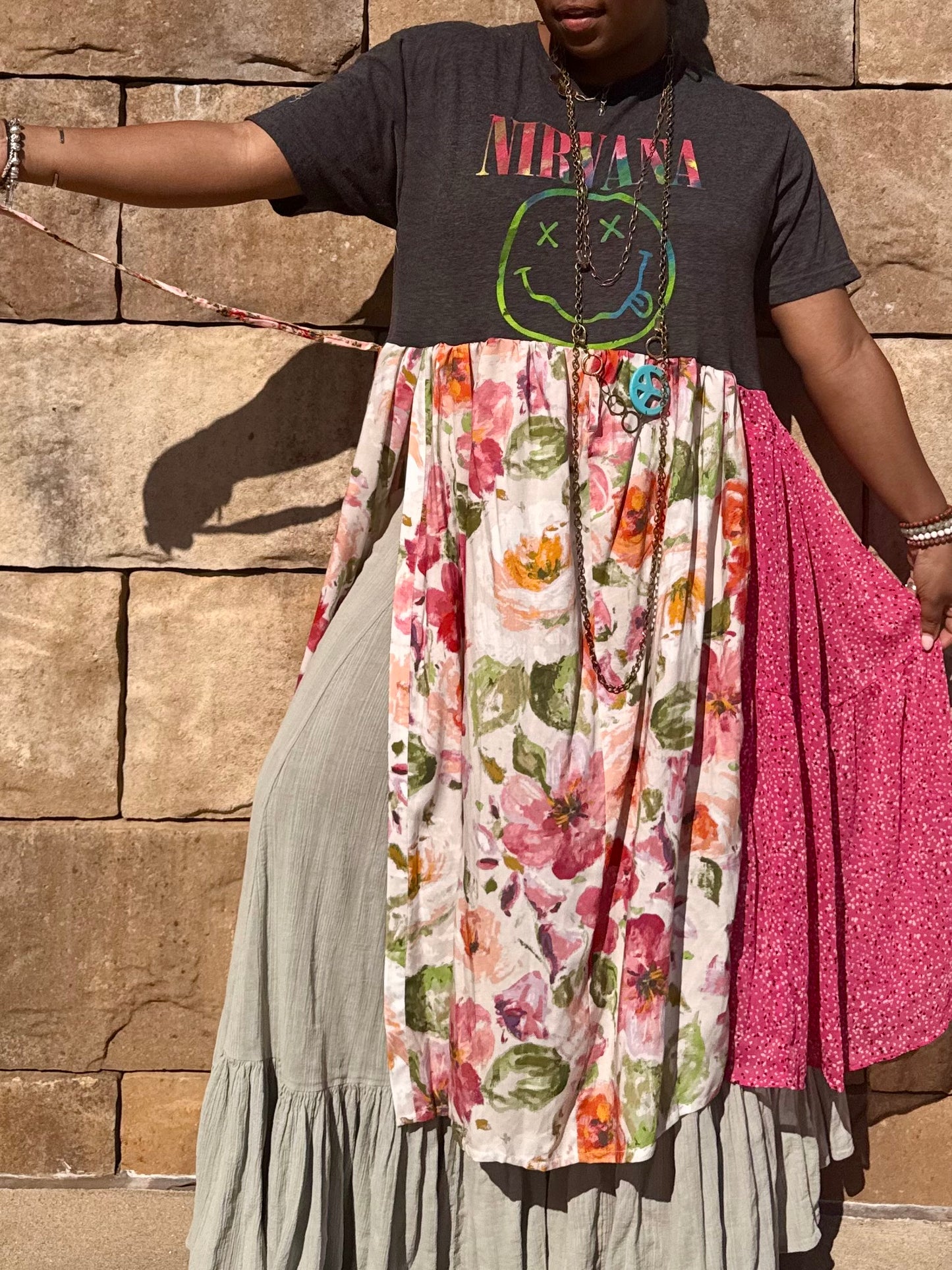 XXS-Extra Large Nirvana Maxi Tee